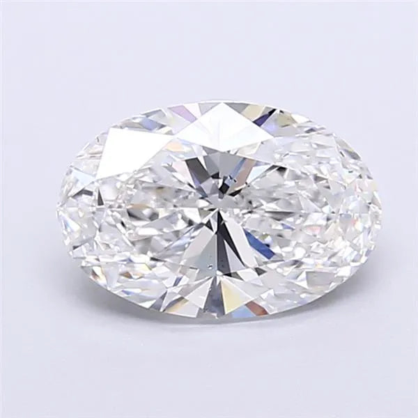 3.01ct Oval Lab Grown Diamond (Colour D, Clarity SI1, IGI Certified)