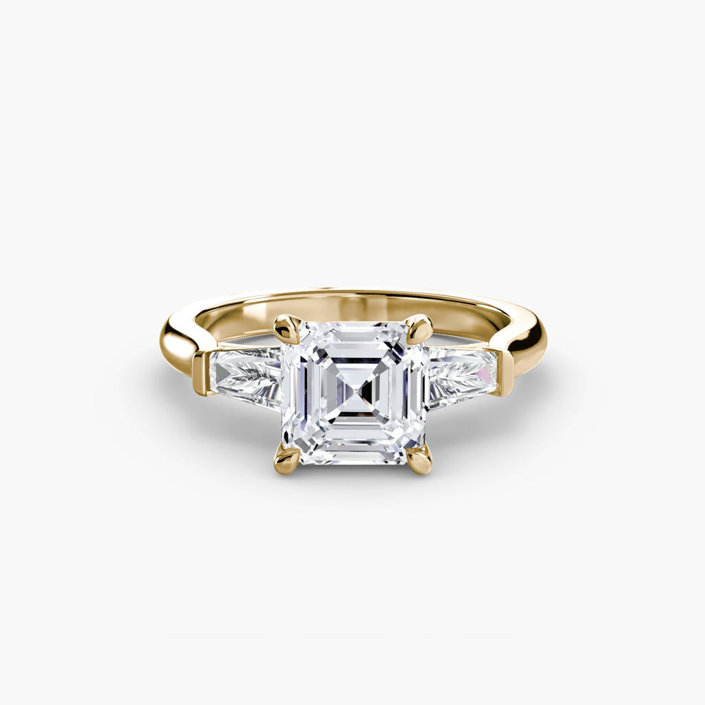 Three-Stone Ring (Baguette Side Stones) EclectiCarat