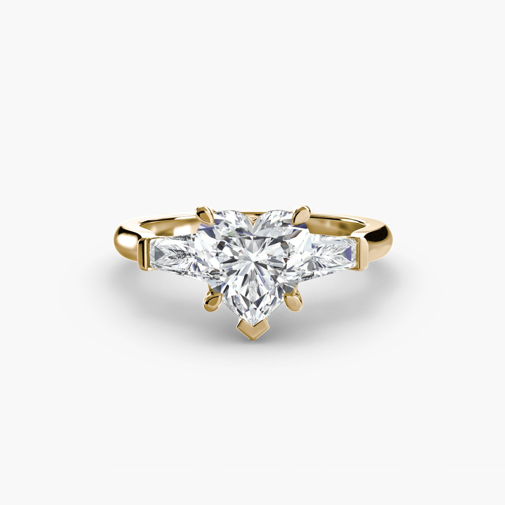 Three-Stone Ring (Baguette Side Stones) EclectiCarat
