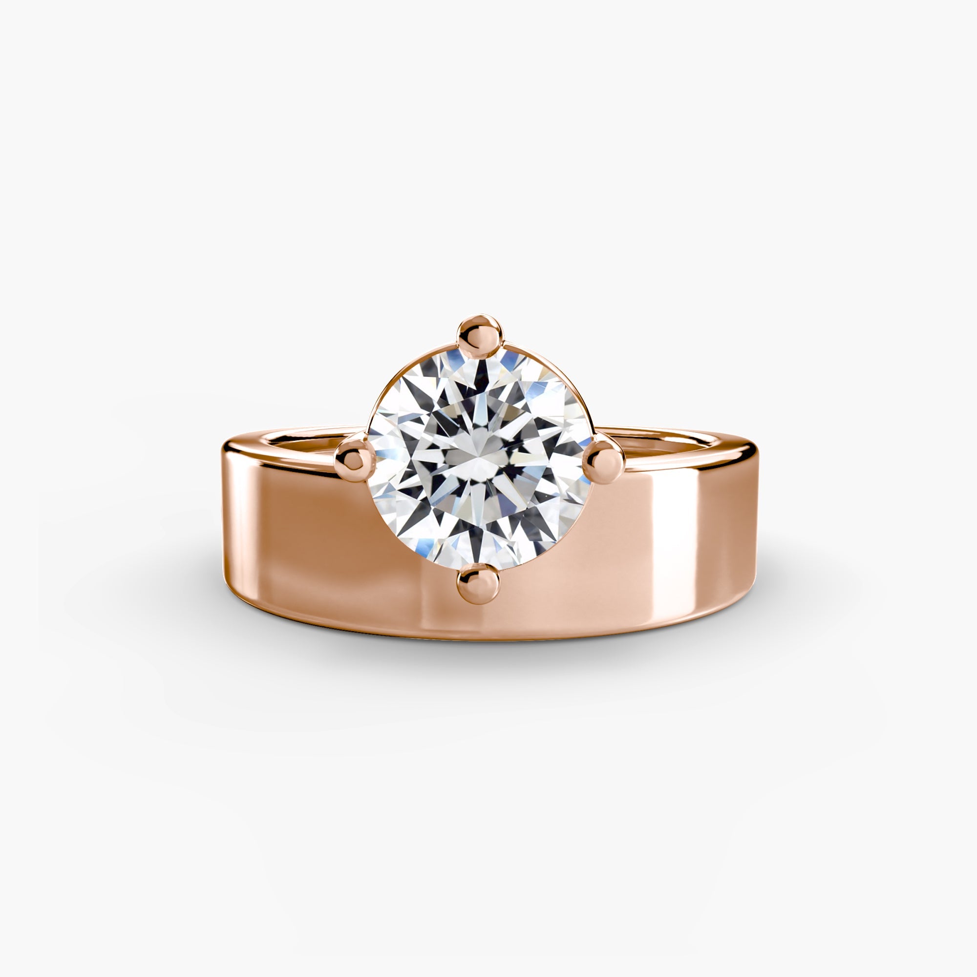 Wide Band Solitaire EclectiCarat