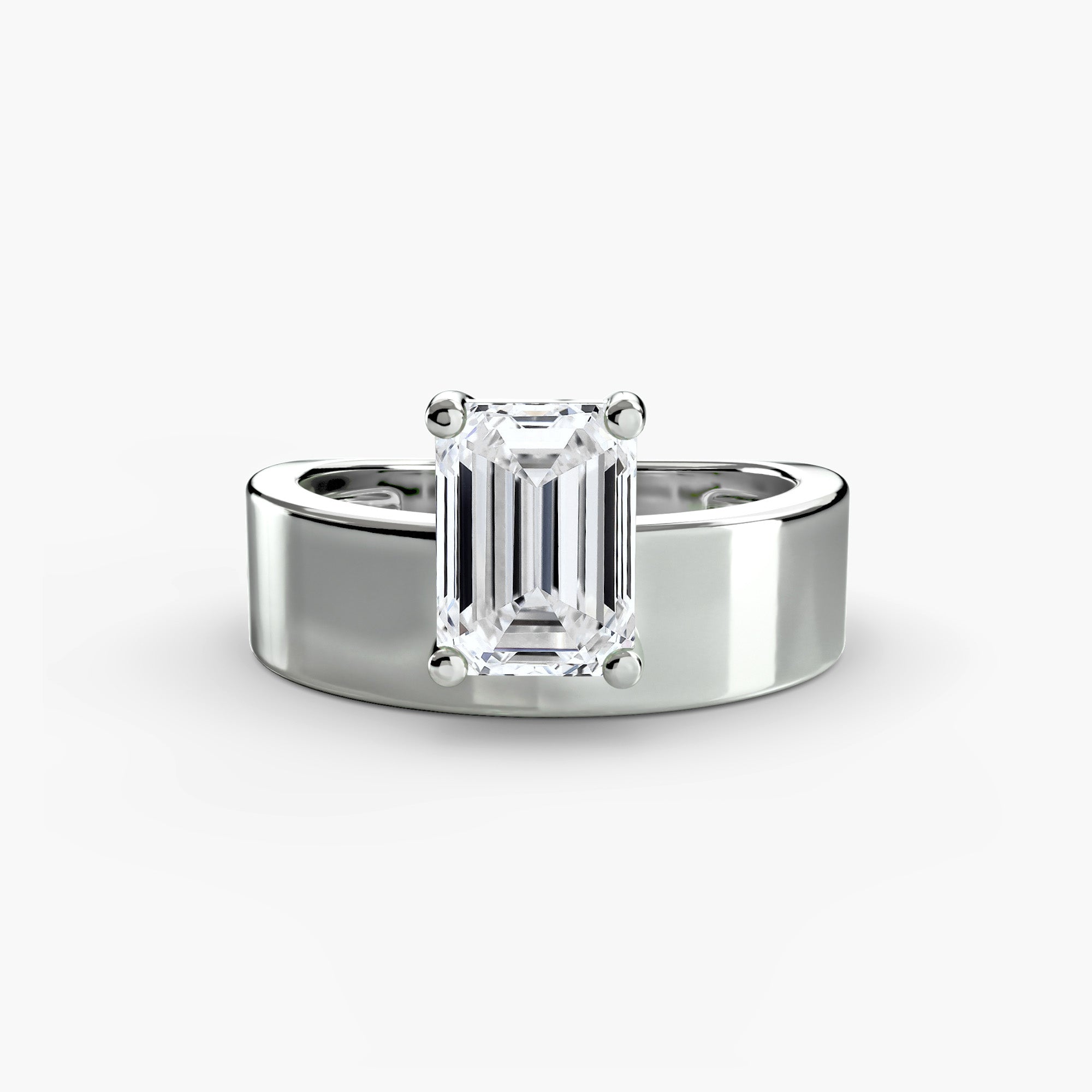 Wide Band Solitaire 2 EclectiCarat