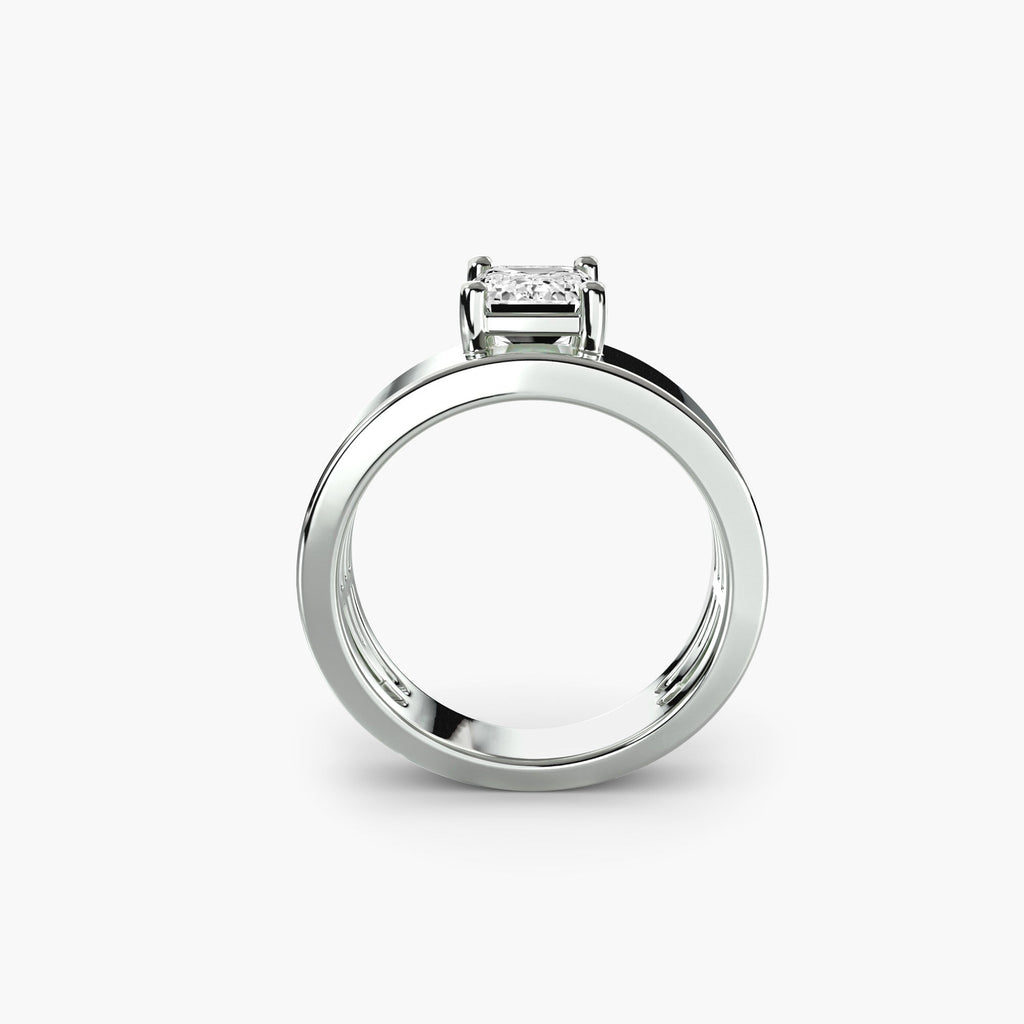 Wide Band Solitaire 2 EclectiCarat