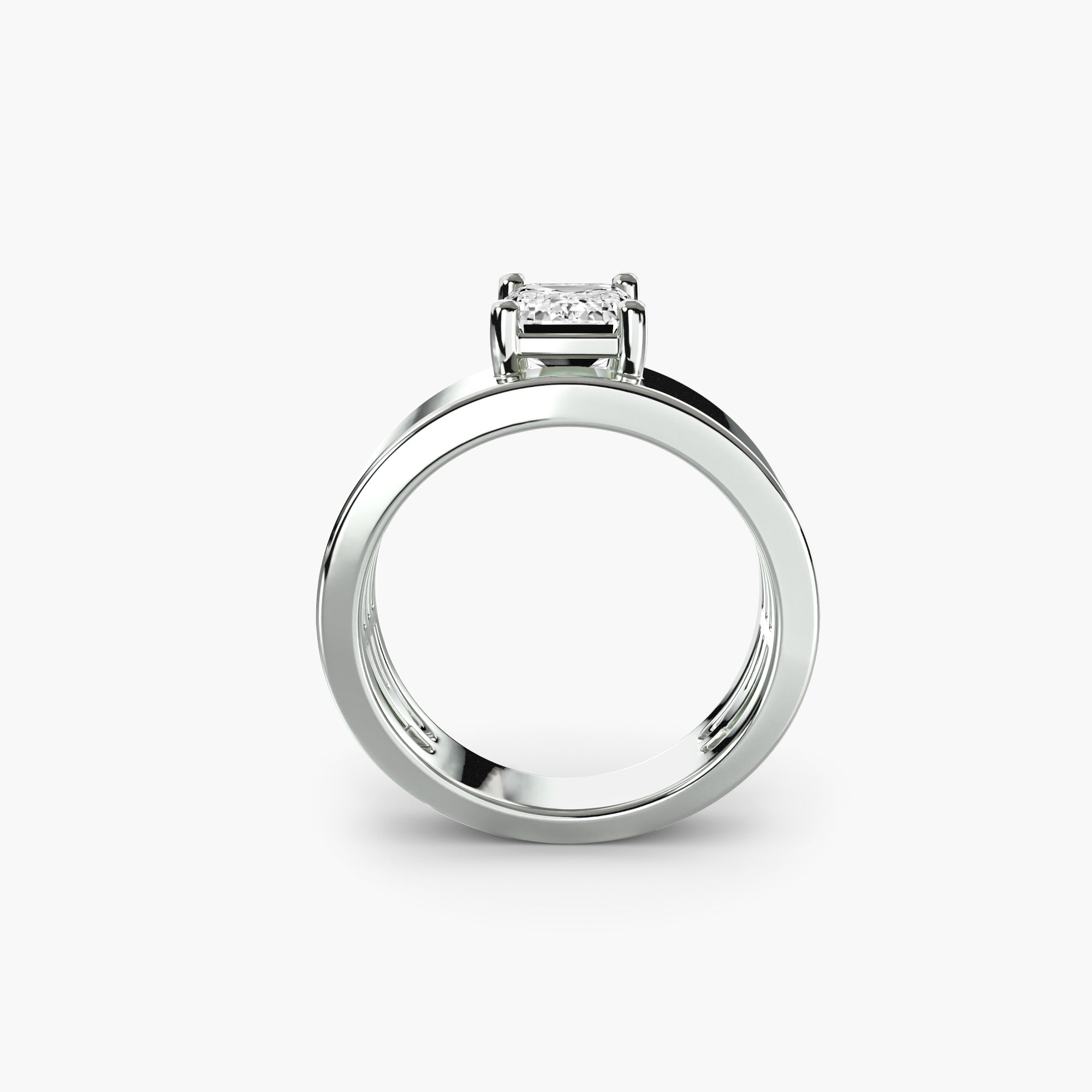 Wide Band Solitaire 2 EclectiCarat