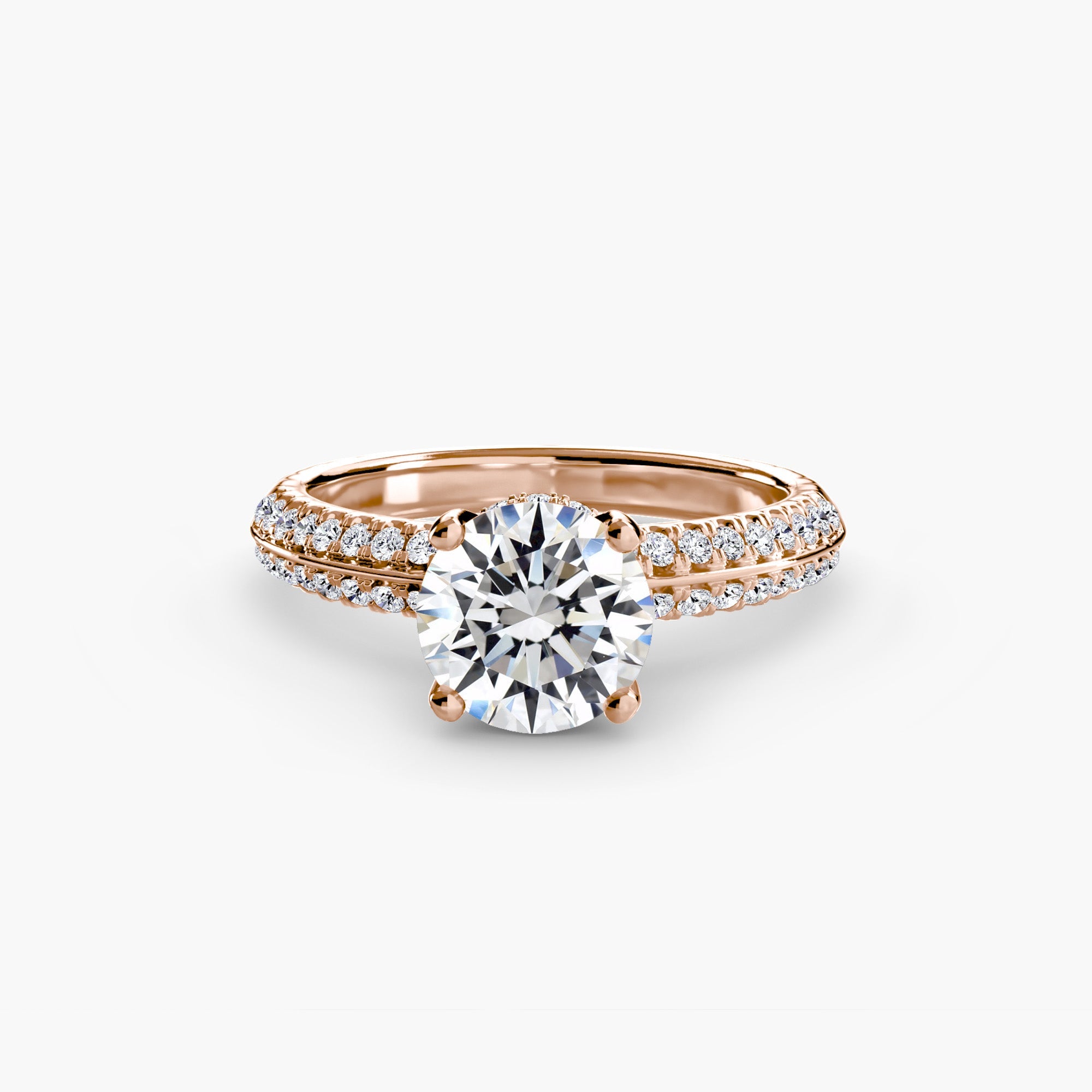 Solitaire with Pavé EclectiCarat