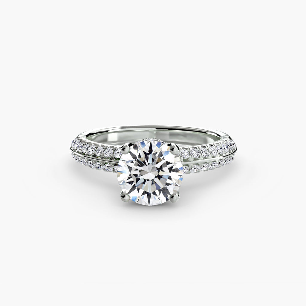 Solitaire with Pavé EclectiCarat