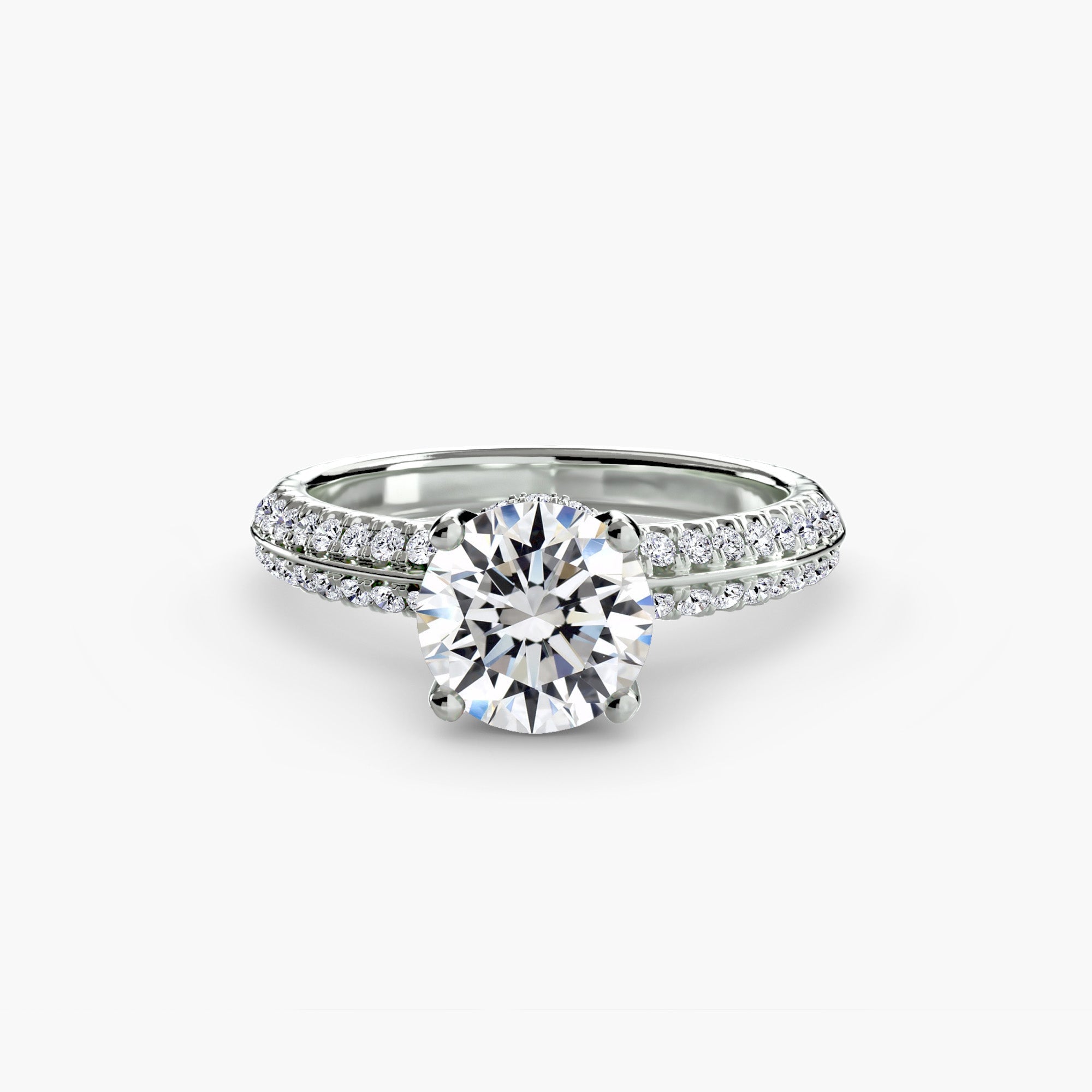 Solitaire with Pavé EclectiCarat