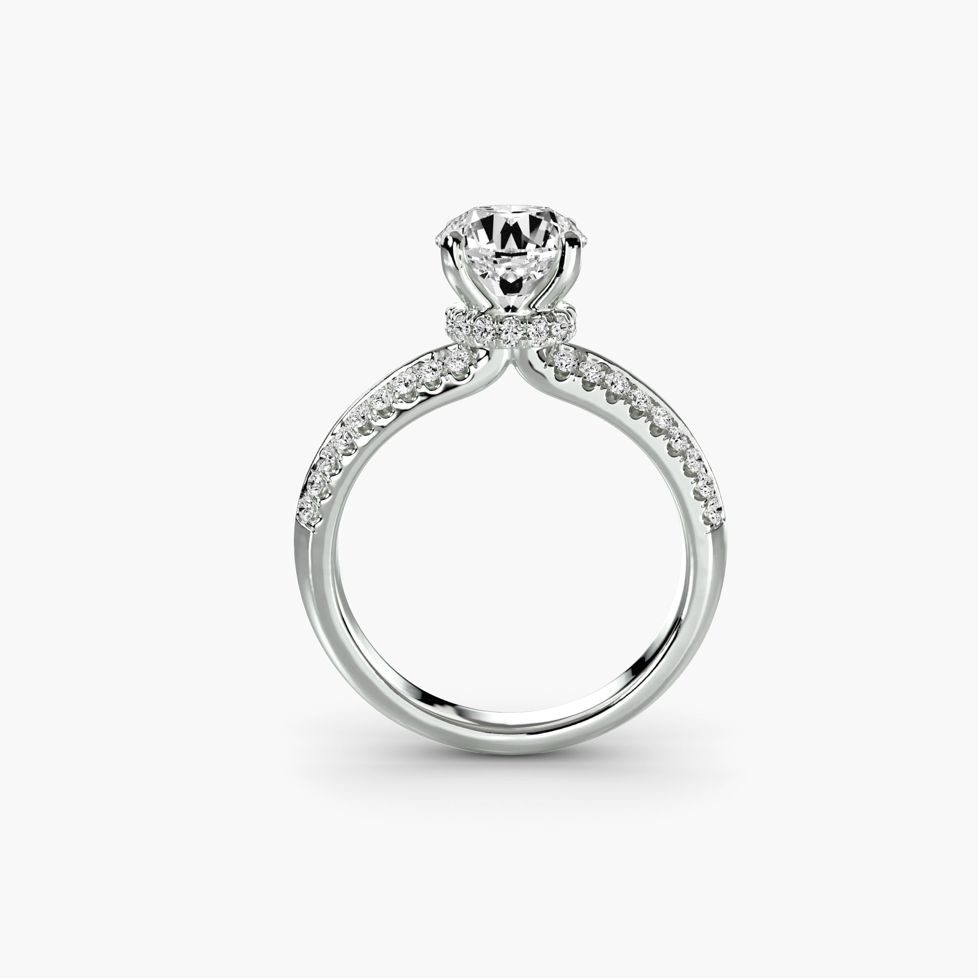 Solitaire with Pavé EclectiCarat