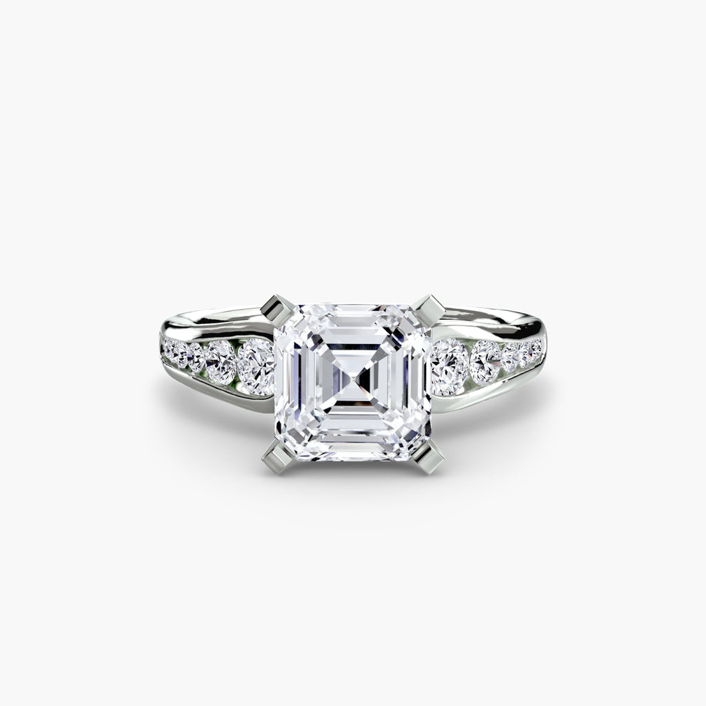 Solitaire with Pavé 2 EclectiCarat