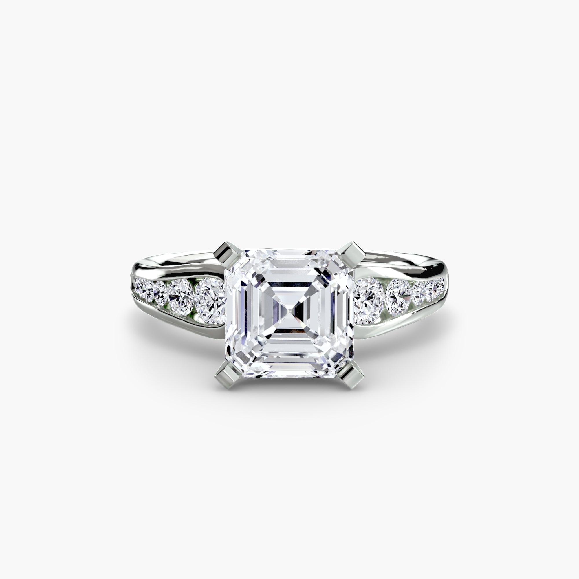 Solitaire with Pavé 2 EclectiCarat