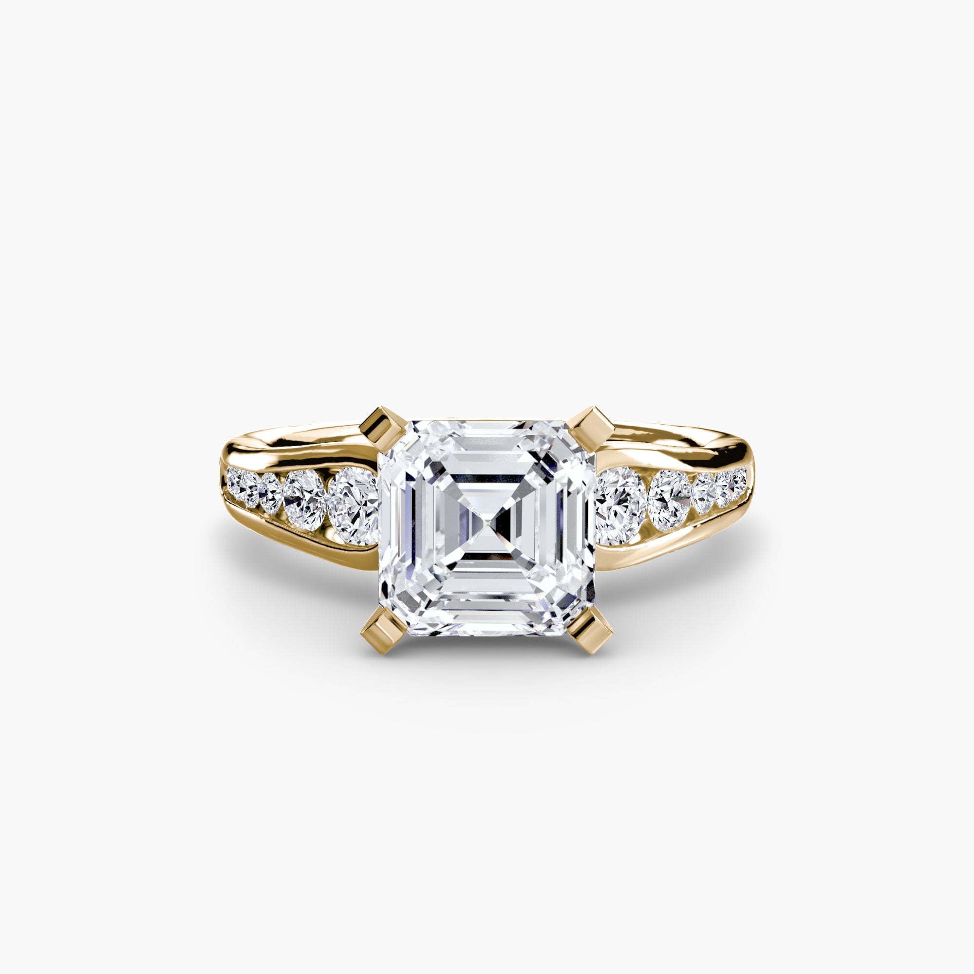 Solitaire with Pavé 2 EclectiCarat