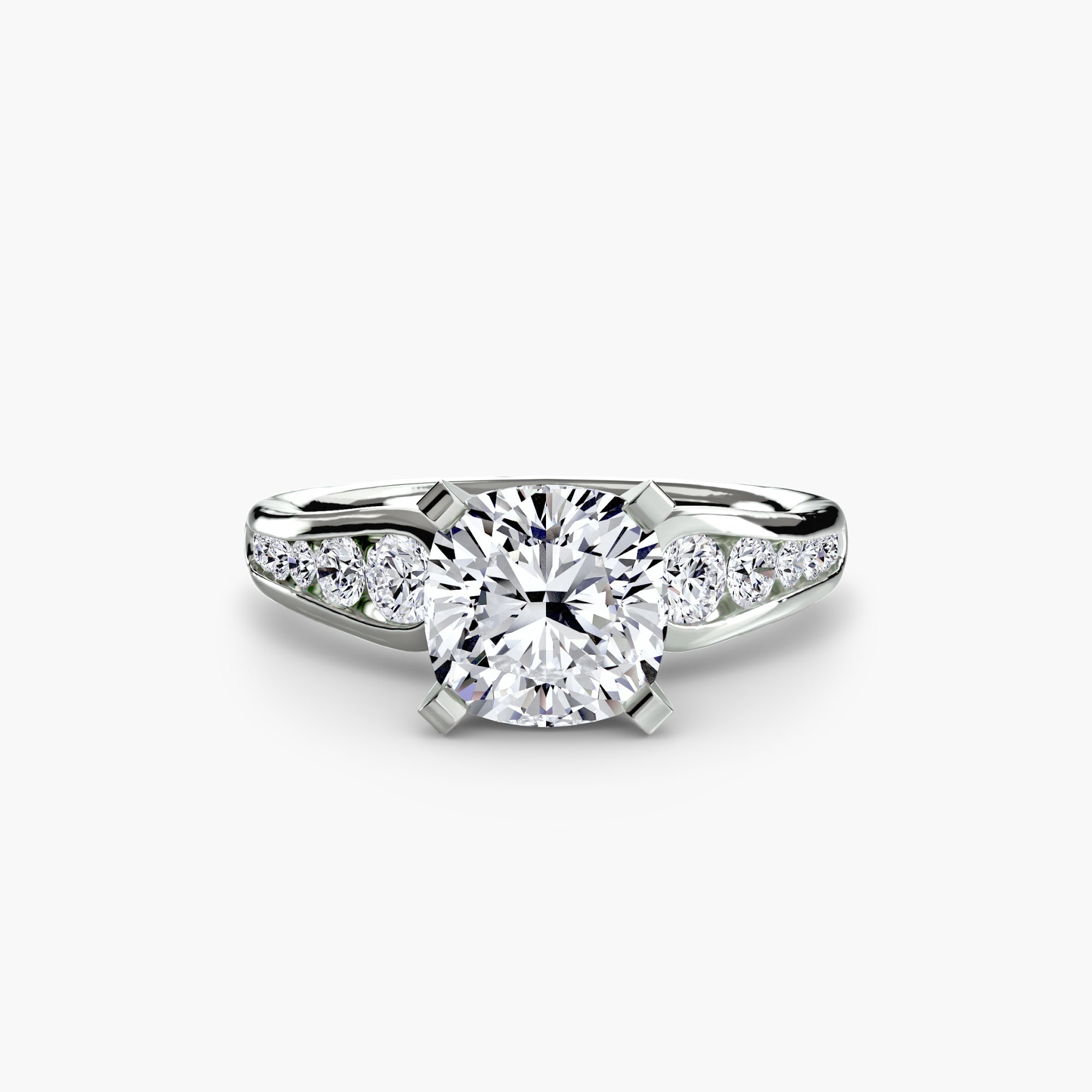 Solitaire with Pavé 2 EclectiCarat