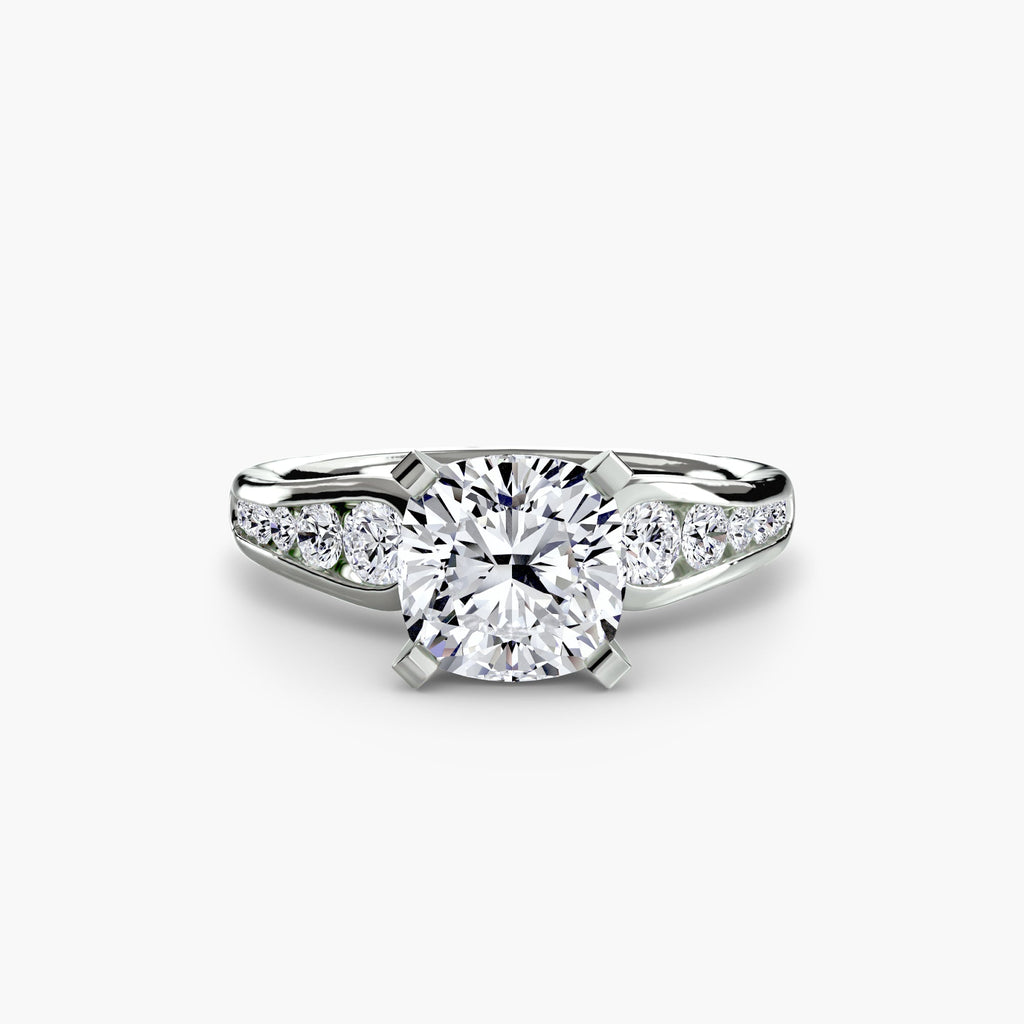 Solitaire with Pavé 2 EclectiCarat