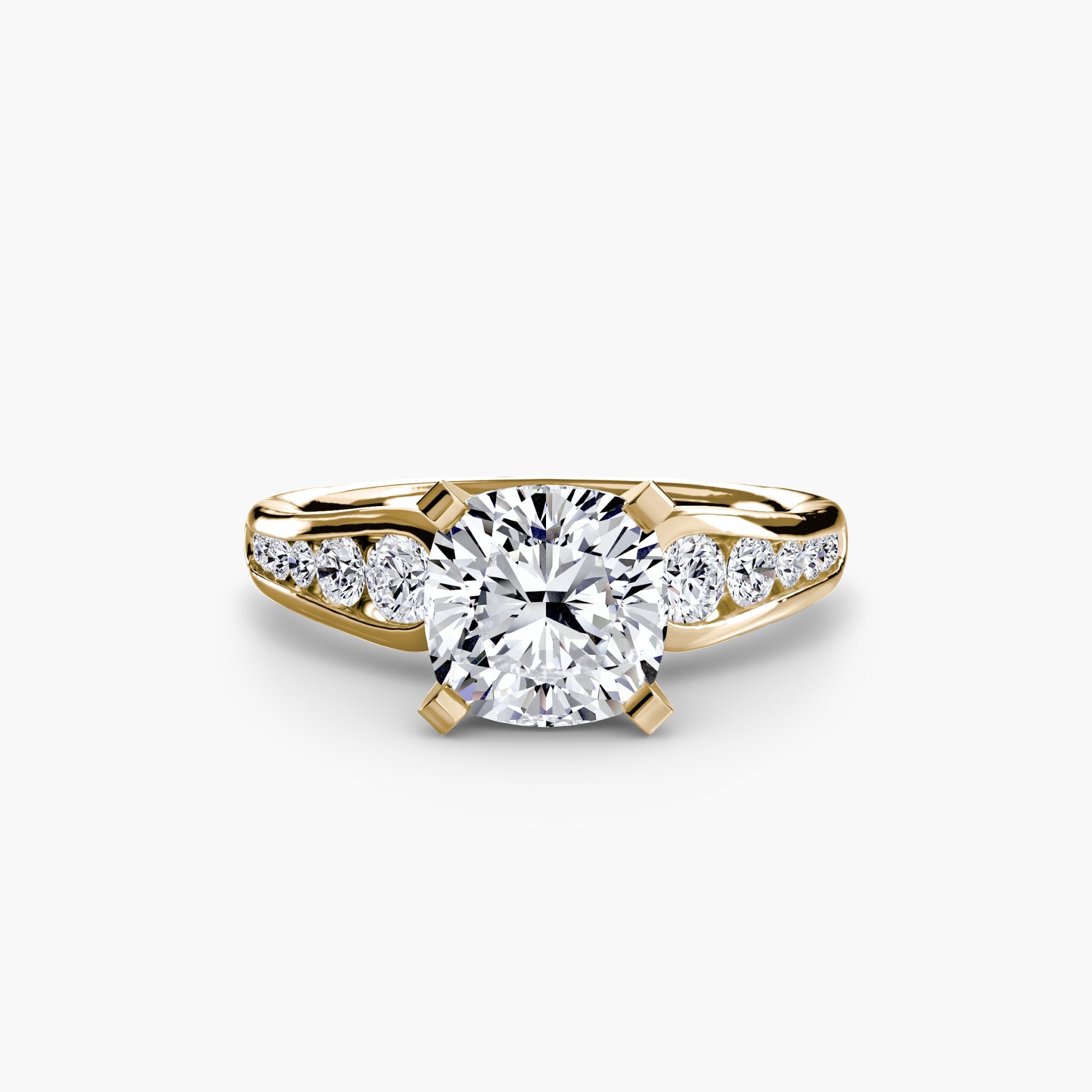 Solitaire with Pavé 2 EclectiCarat
