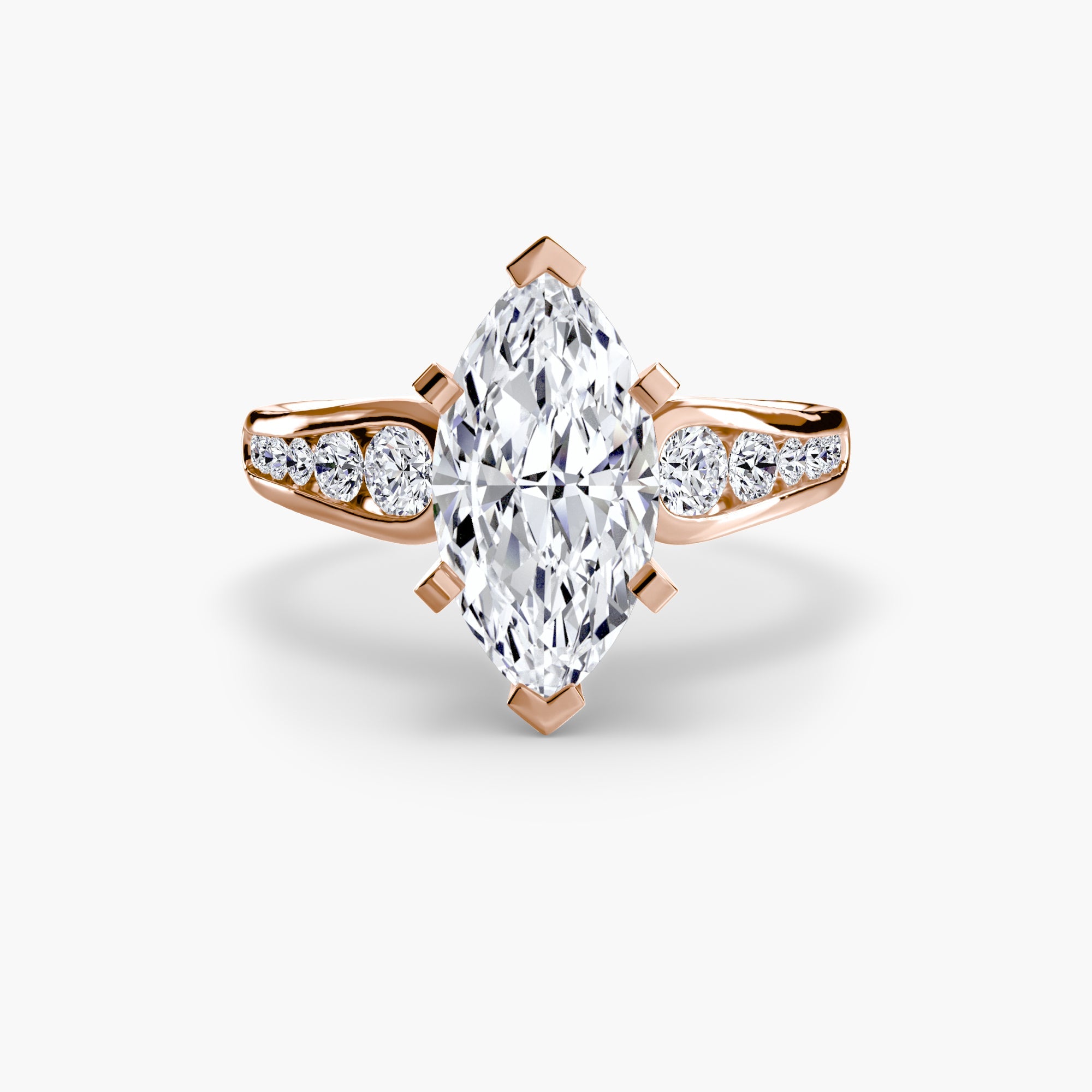 Solitaire with Pavé 2 EclectiCarat