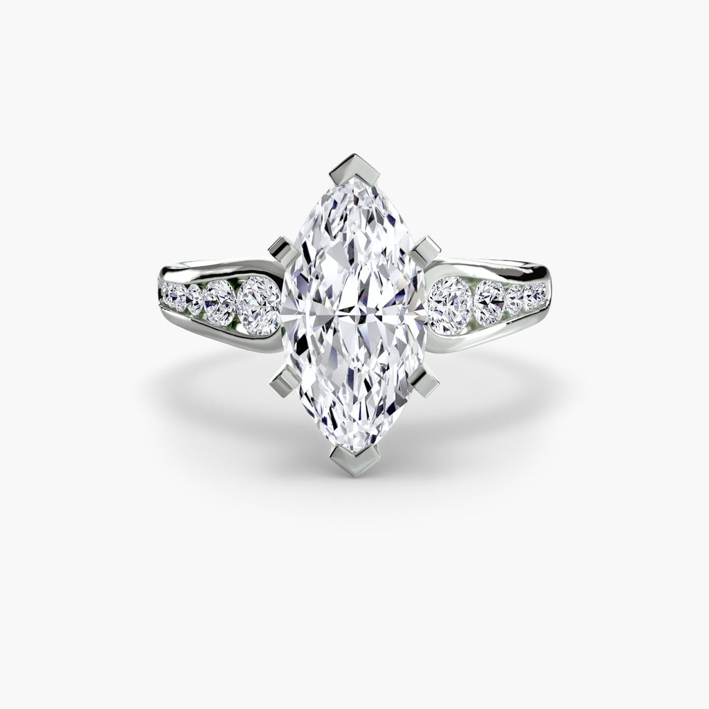 Solitaire with Pavé 2 EclectiCarat