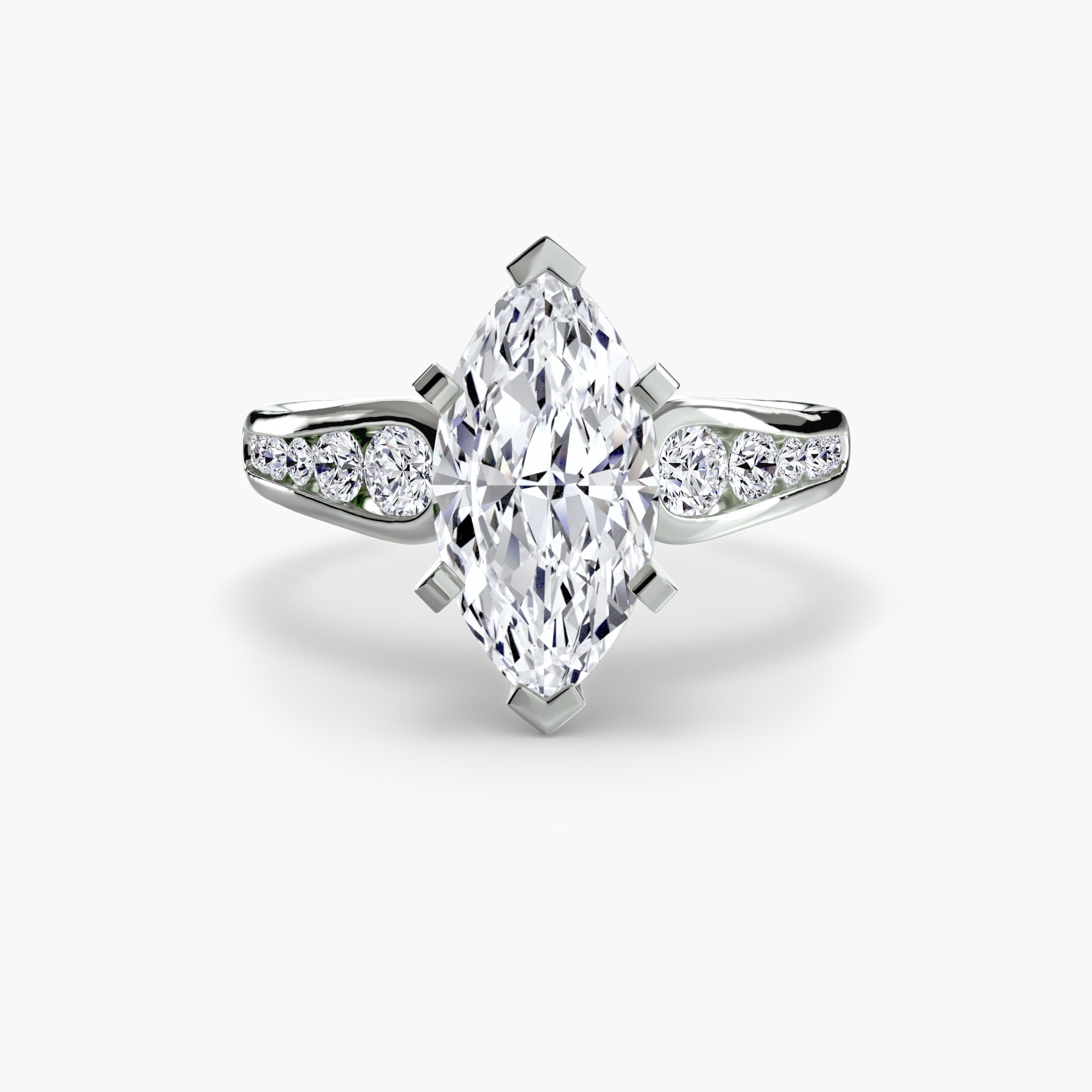 Solitaire with Pavé 2 EclectiCarat