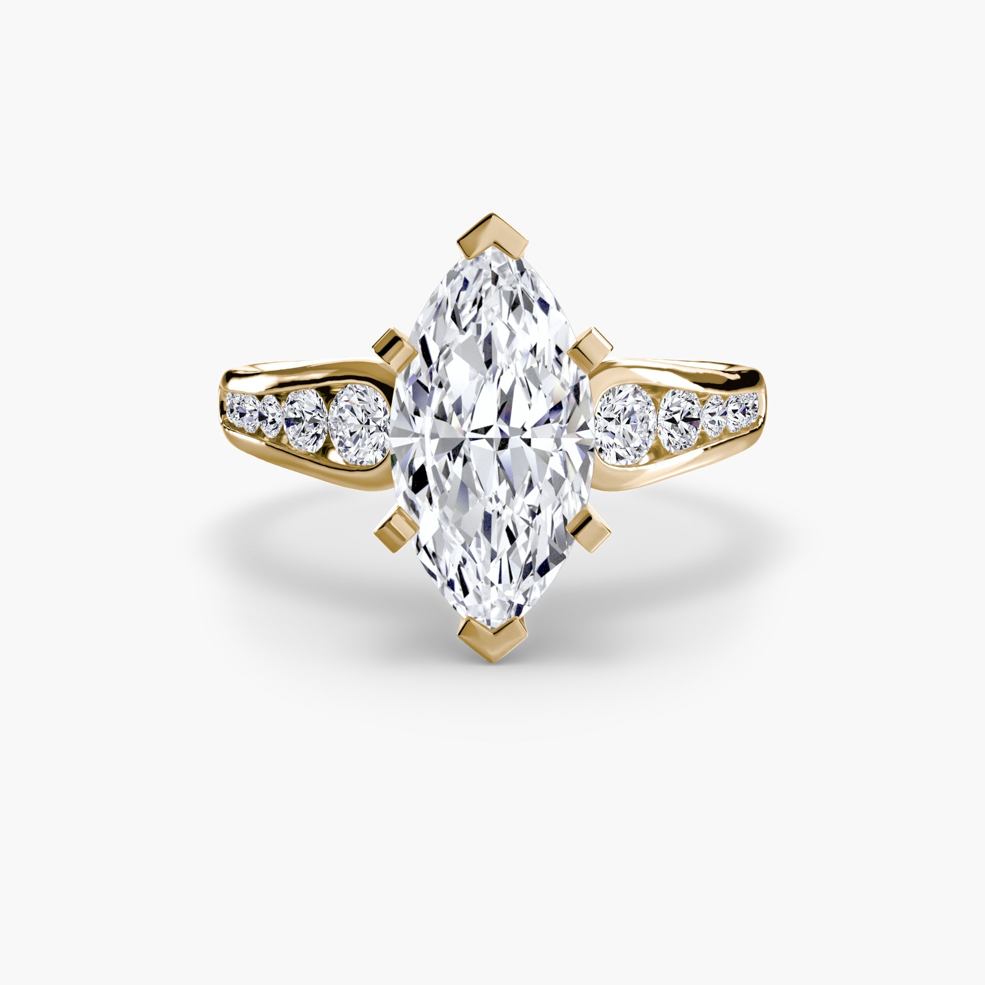 Solitaire with Pavé 2 EclectiCarat