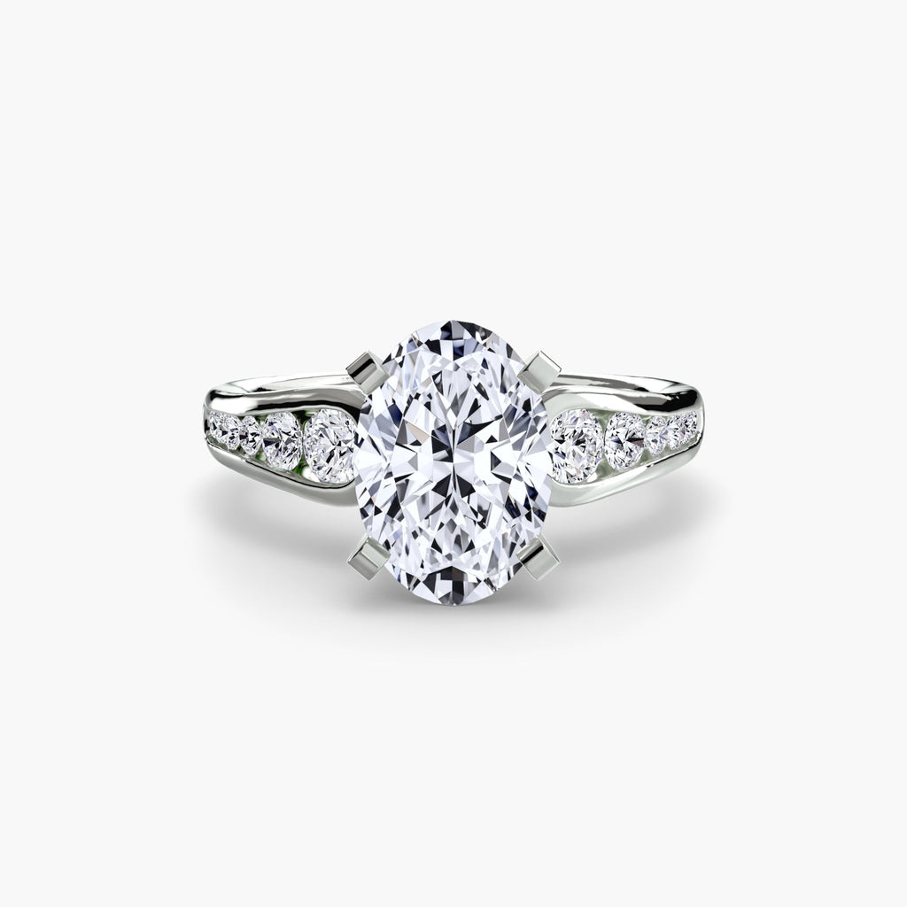 Solitaire with Pavé 2 EclectiCarat