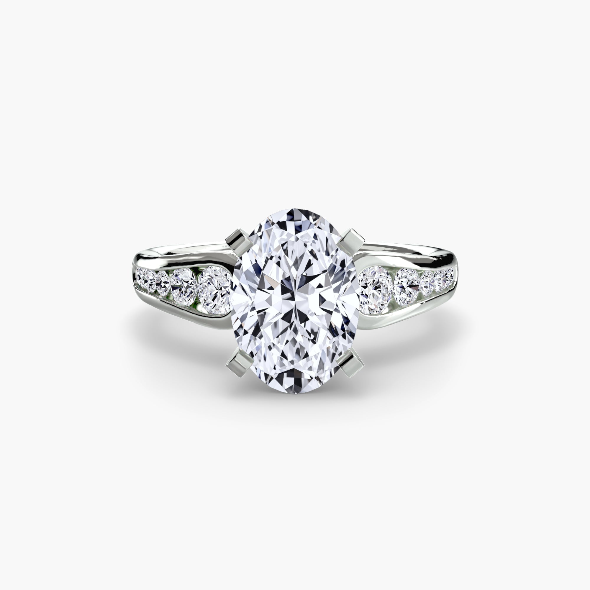 Solitaire with Pavé 2 EclectiCarat