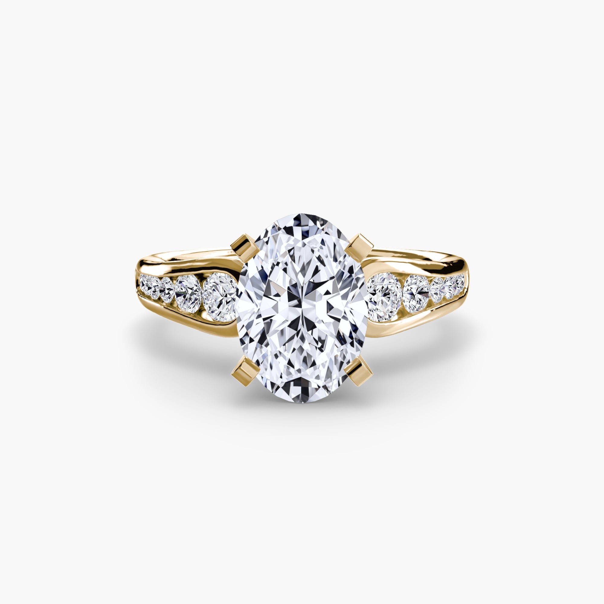 Solitaire with Pavé 2 EclectiCarat