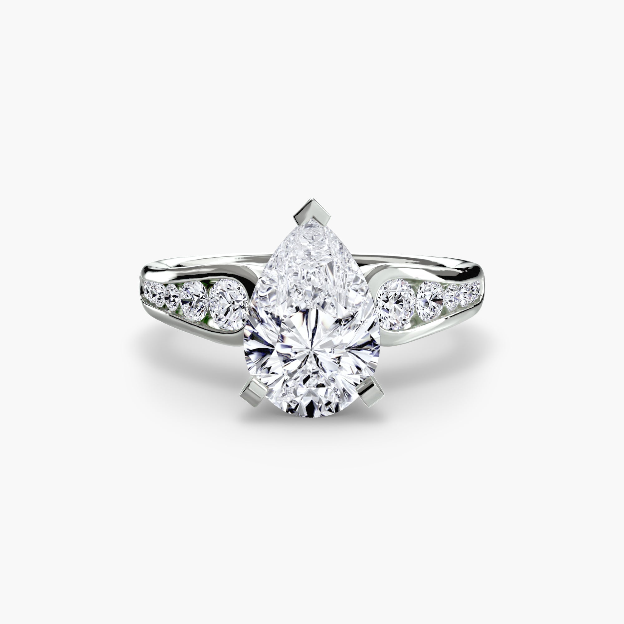 Solitaire with Pavé 2 EclectiCarat
