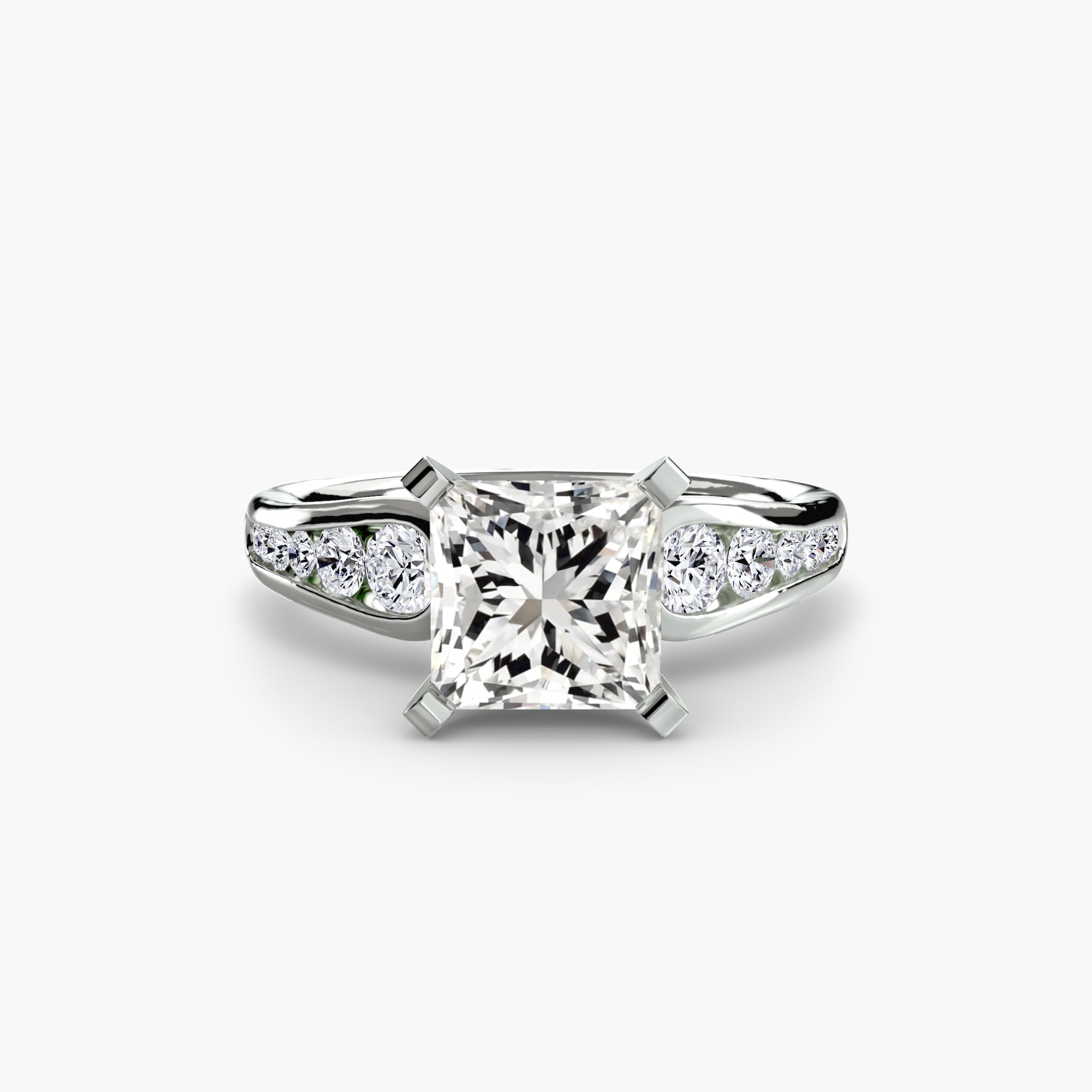 Solitaire with Pavé 2 EclectiCarat
