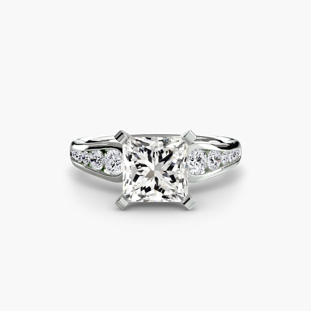 Solitaire with Pavé 2 EclectiCarat