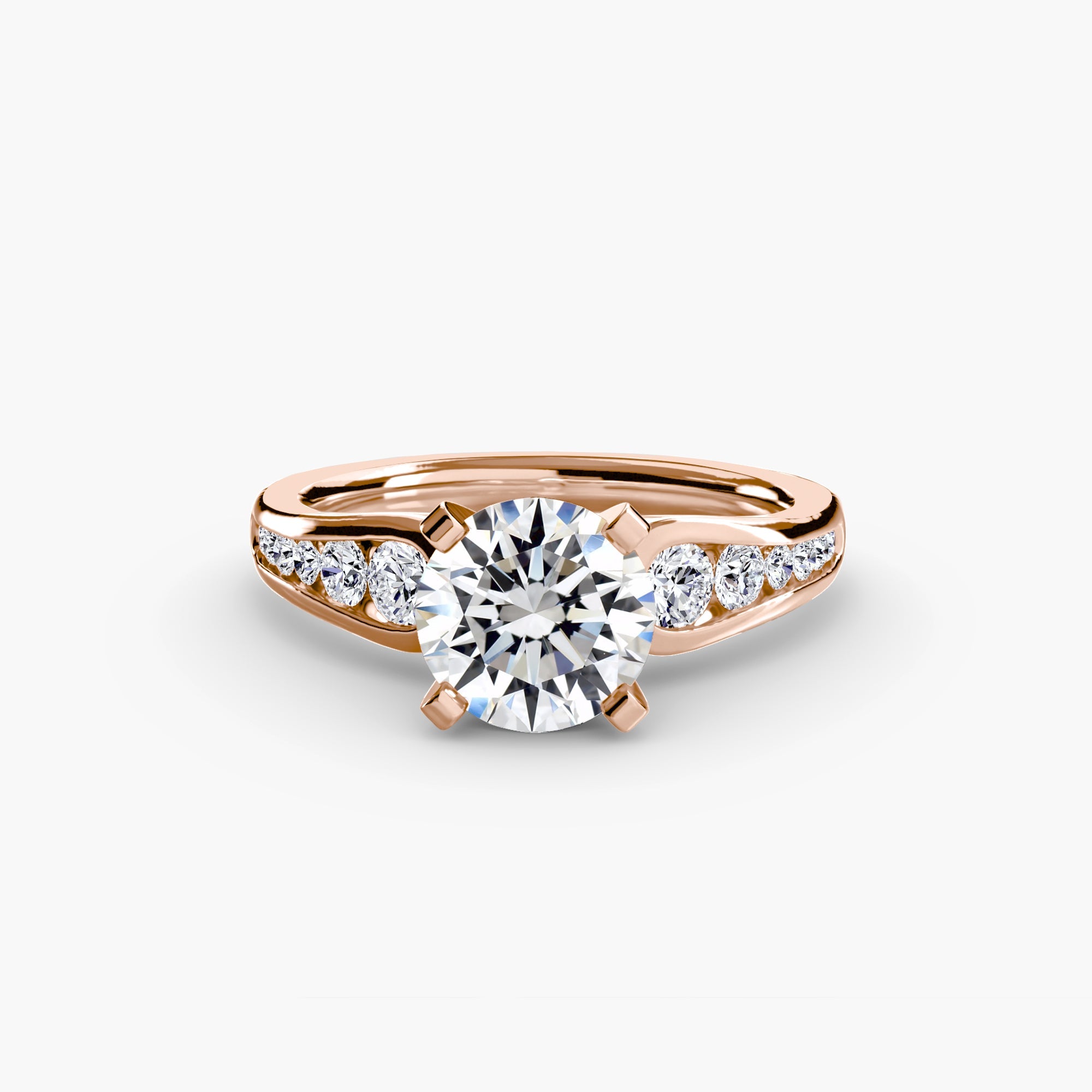 Solitaire with Pavé 2 EclectiCarat