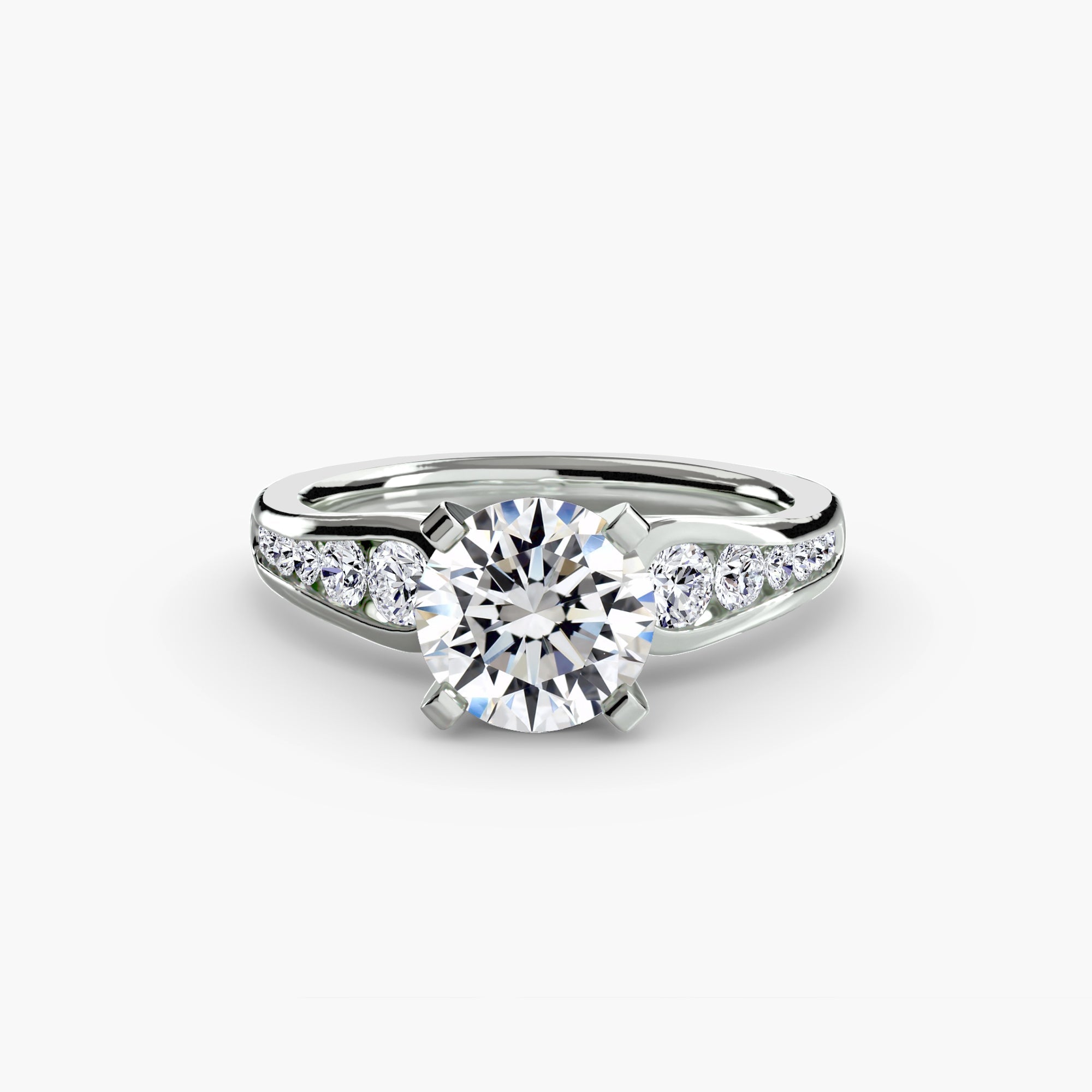 Solitaire with Pavé 2 EclectiCarat