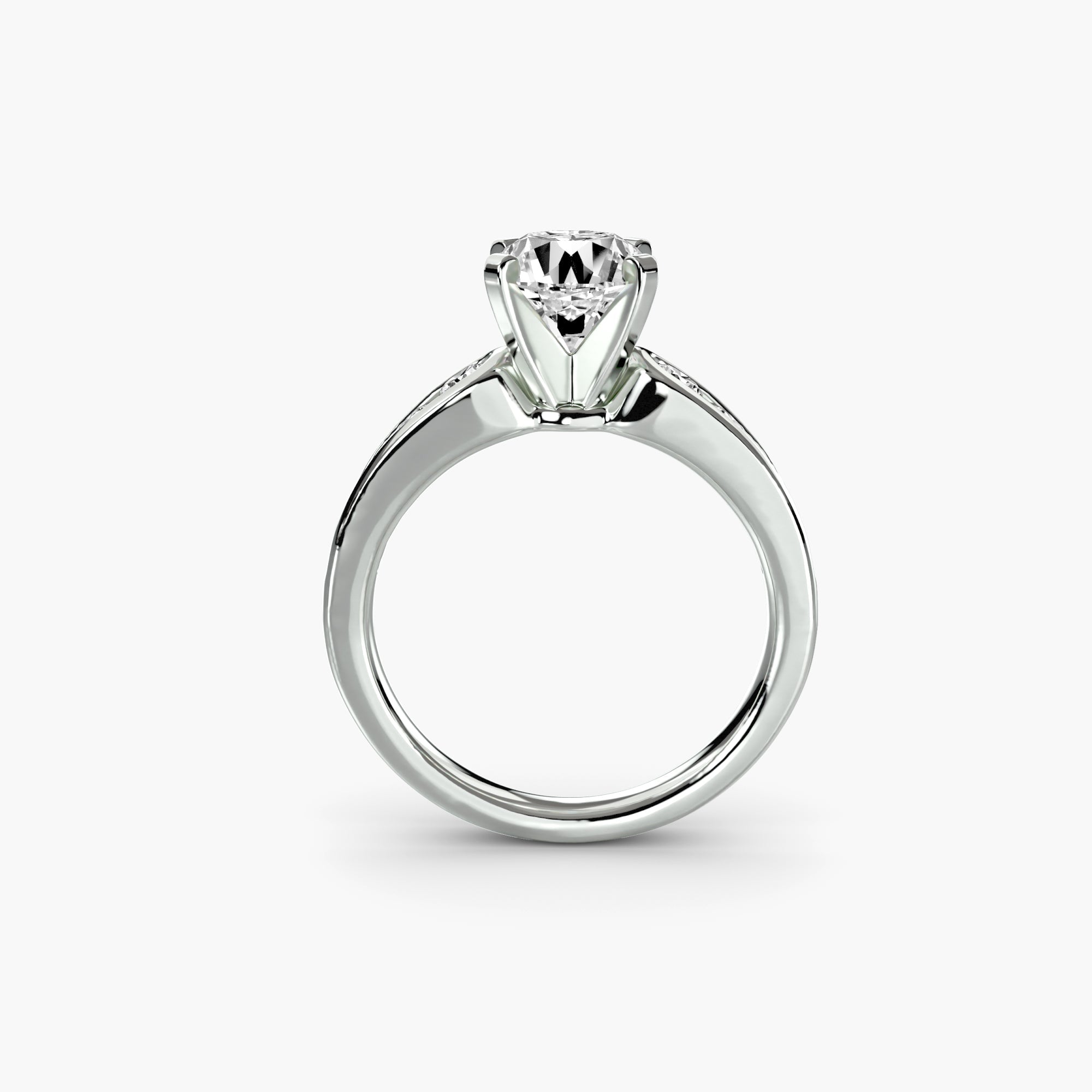 Solitaire with Pavé 2 EclectiCarat