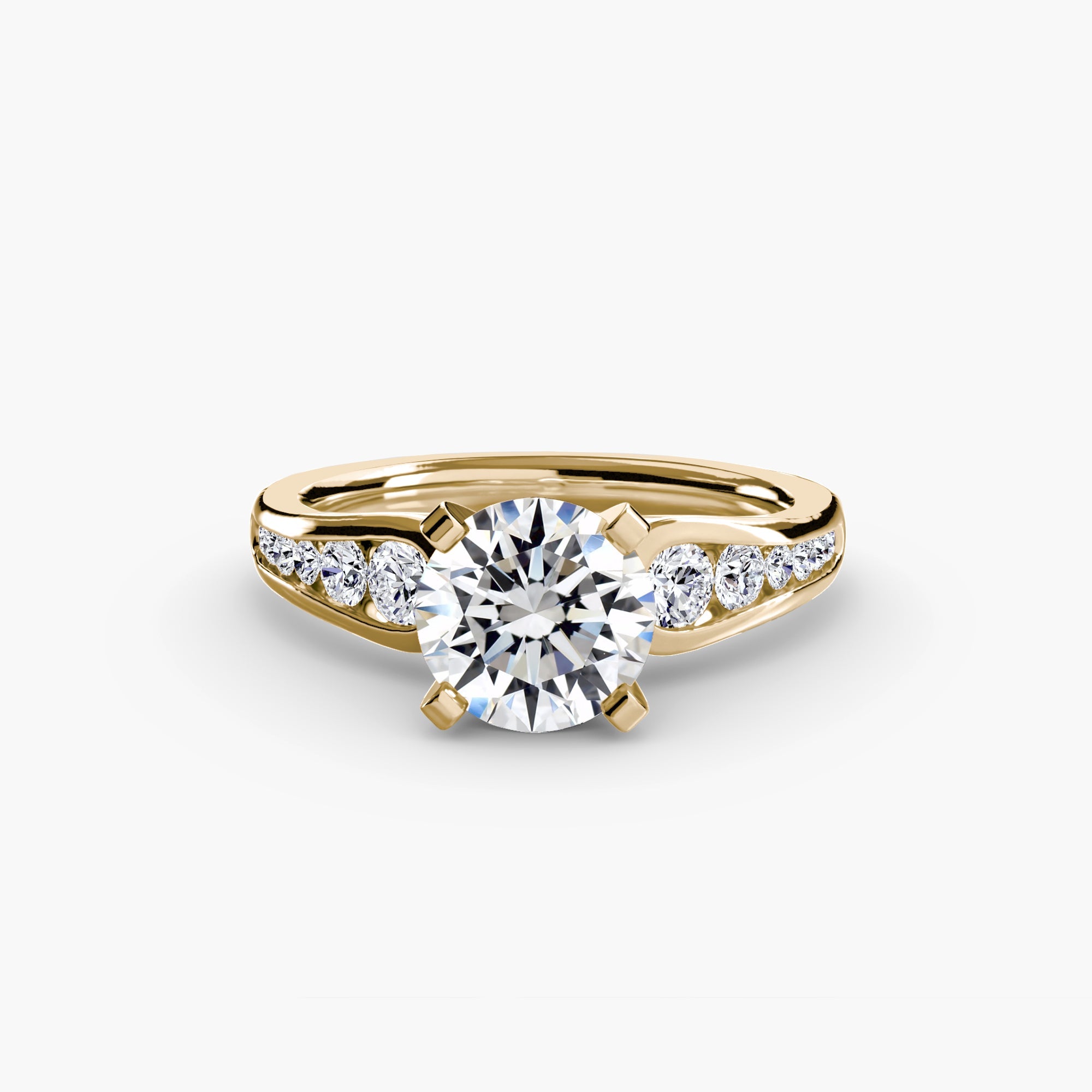 Solitaire with Pavé 2 EclectiCarat