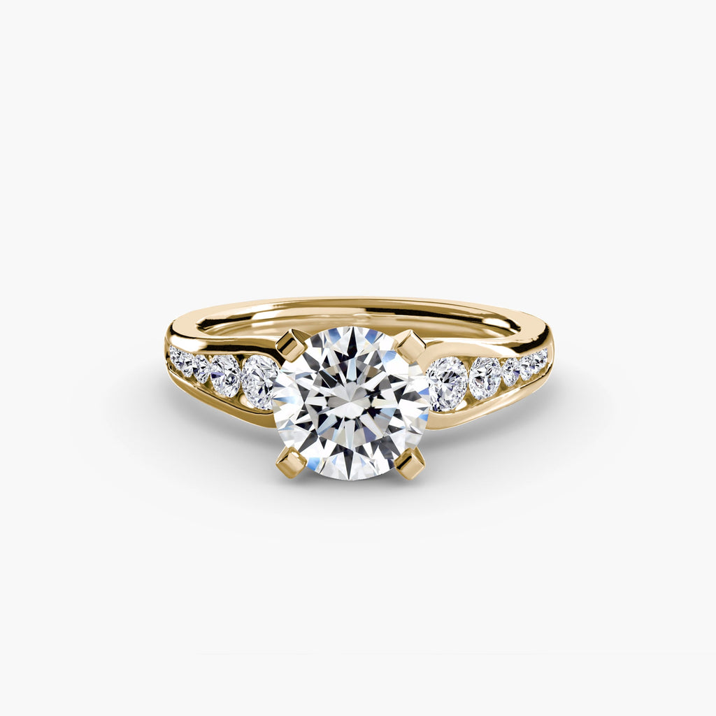 Solitaire with Pavé 2 EclectiCarat