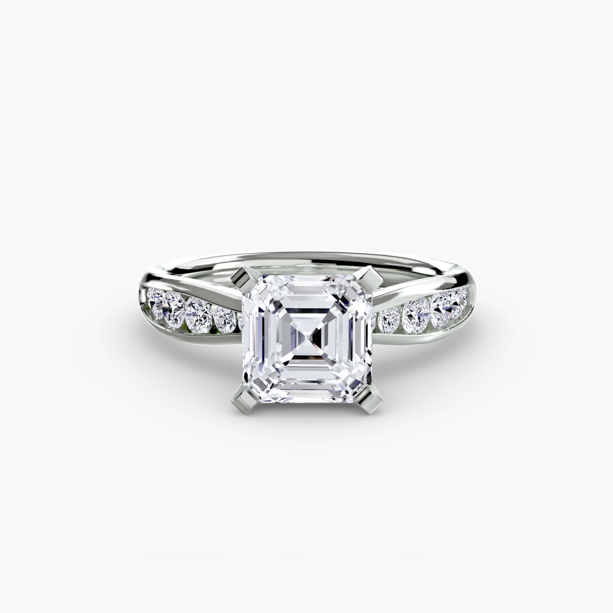 Solitaire with Pavé 3 EclectiCarat