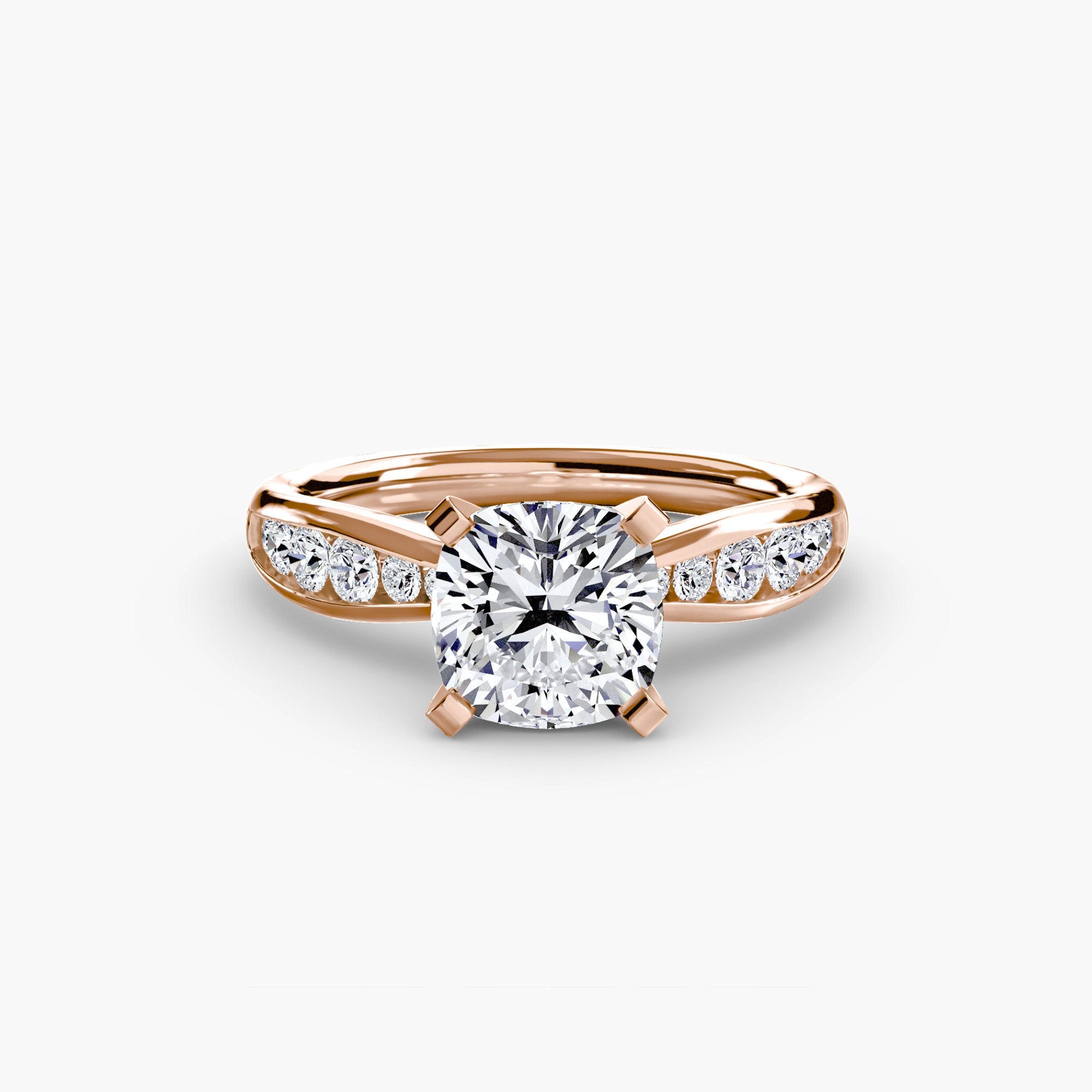 Solitaire with Pavé 3 EclectiCarat