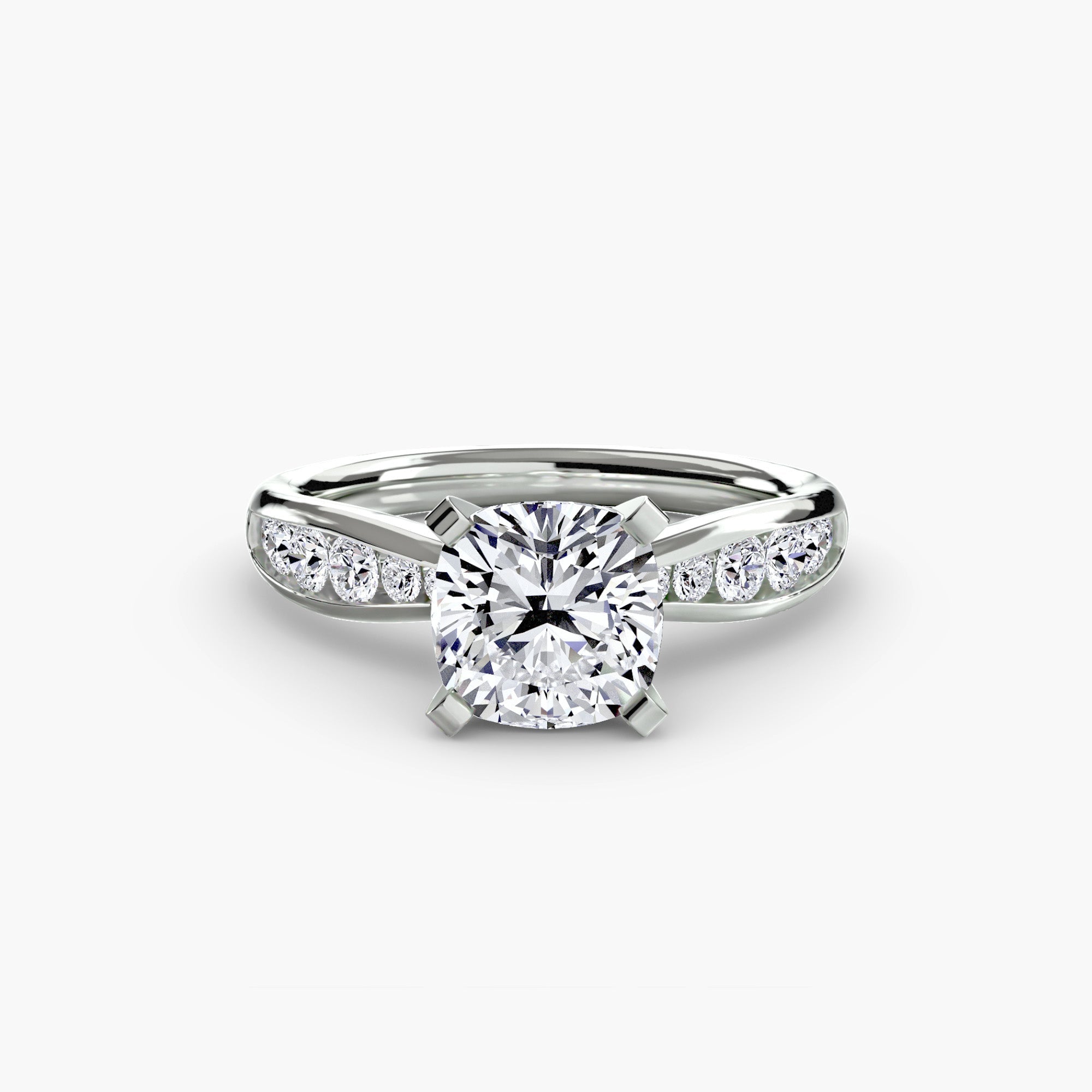 Solitaire with Pavé 3 EclectiCarat