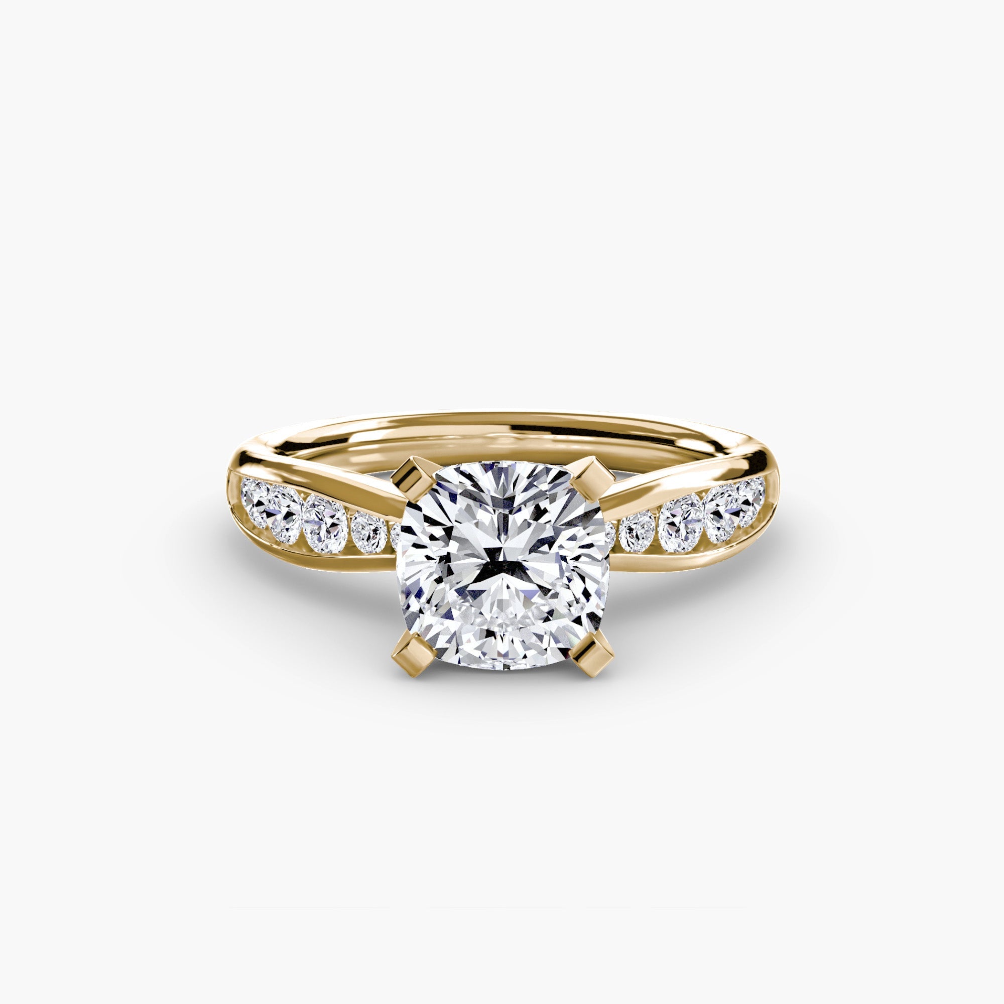 Solitaire with Pavé 3 EclectiCarat