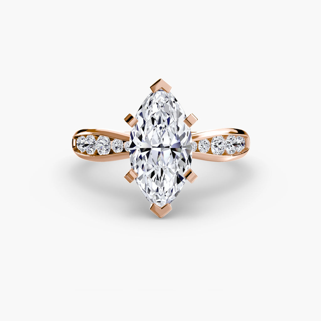 Solitaire with Pavé 3 EclectiCarat