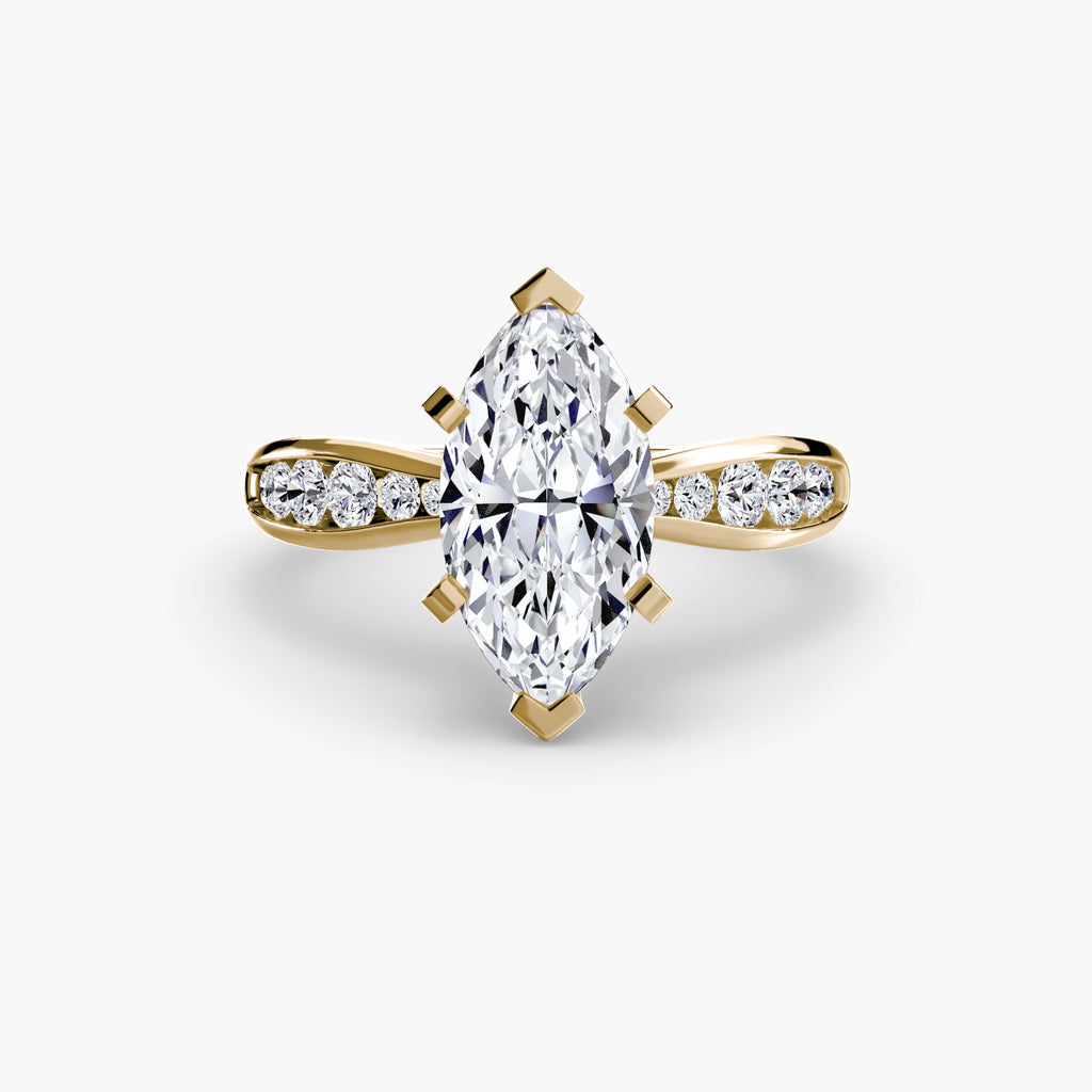 Solitaire with Pavé 3 EclectiCarat