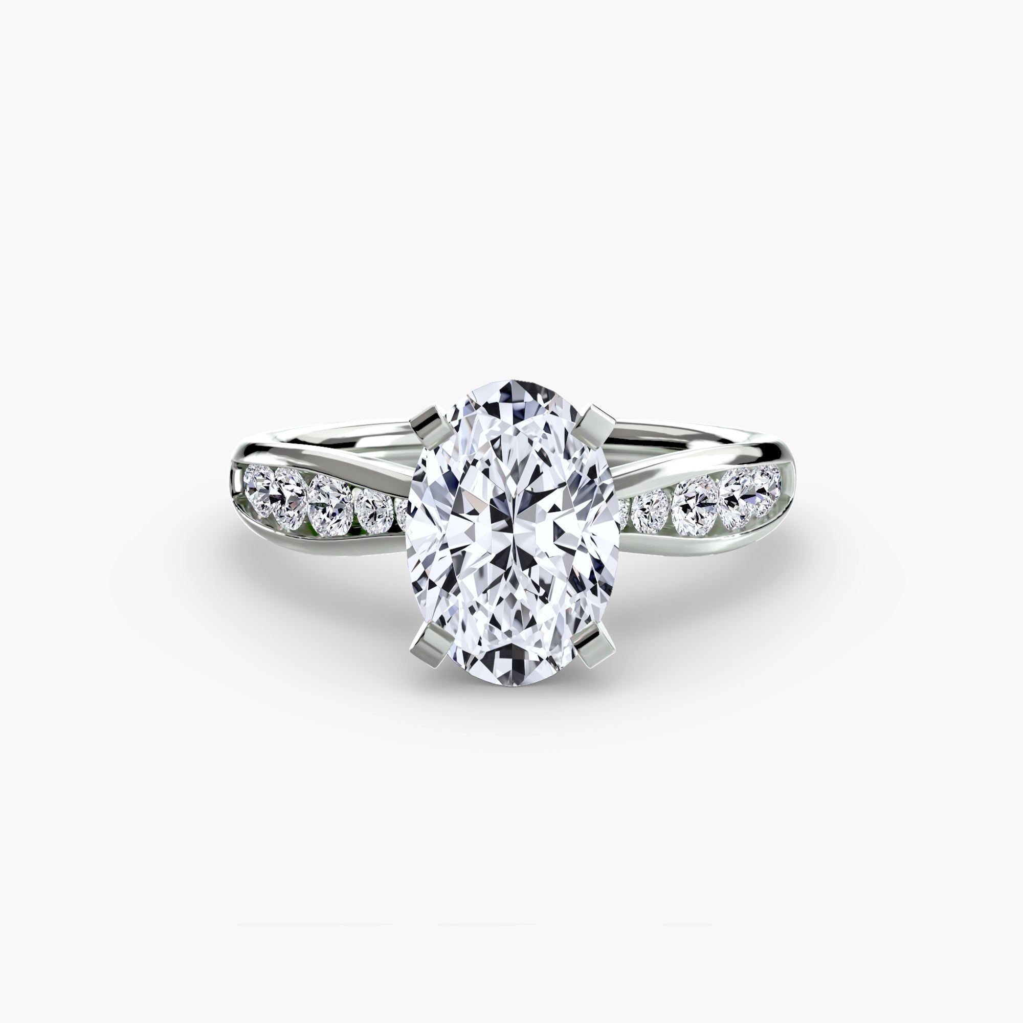 Solitaire with Pavé 3 EclectiCarat