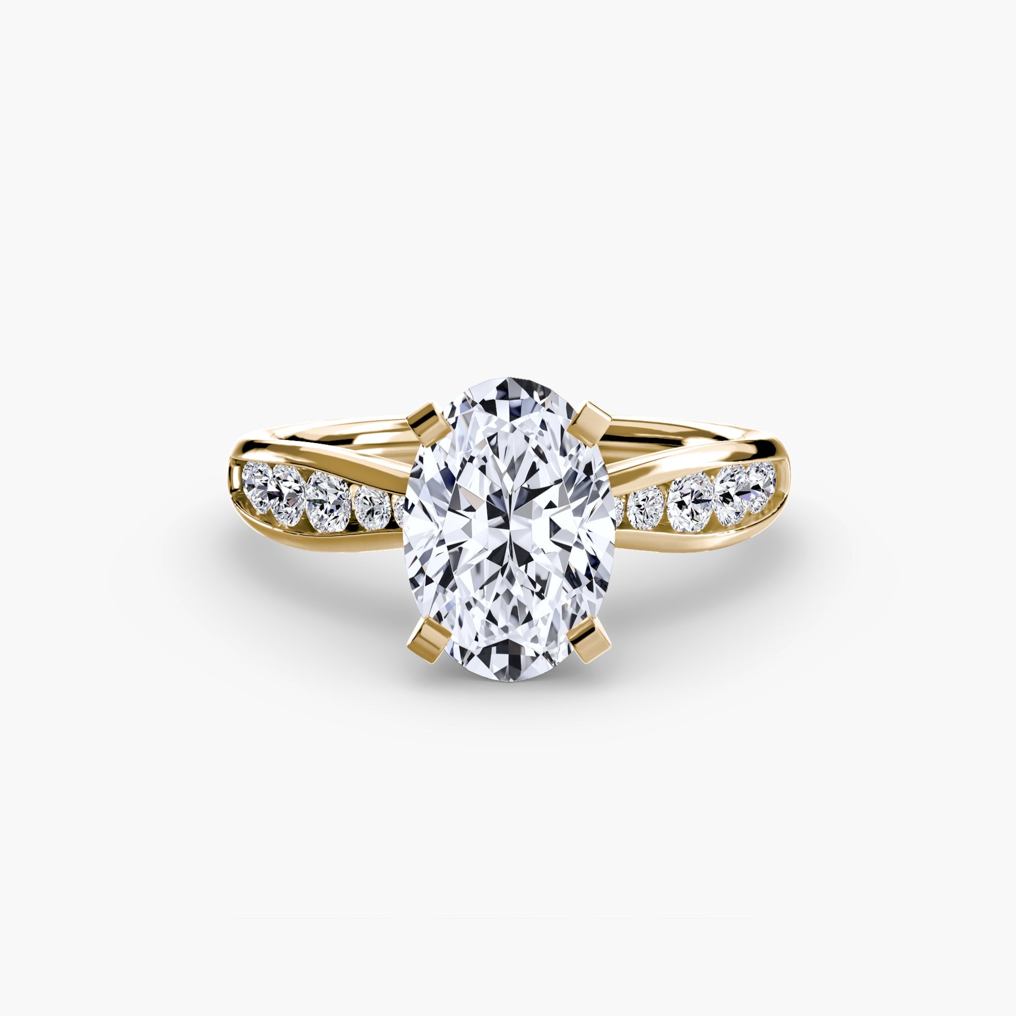 Solitaire with Pavé 3 EclectiCarat