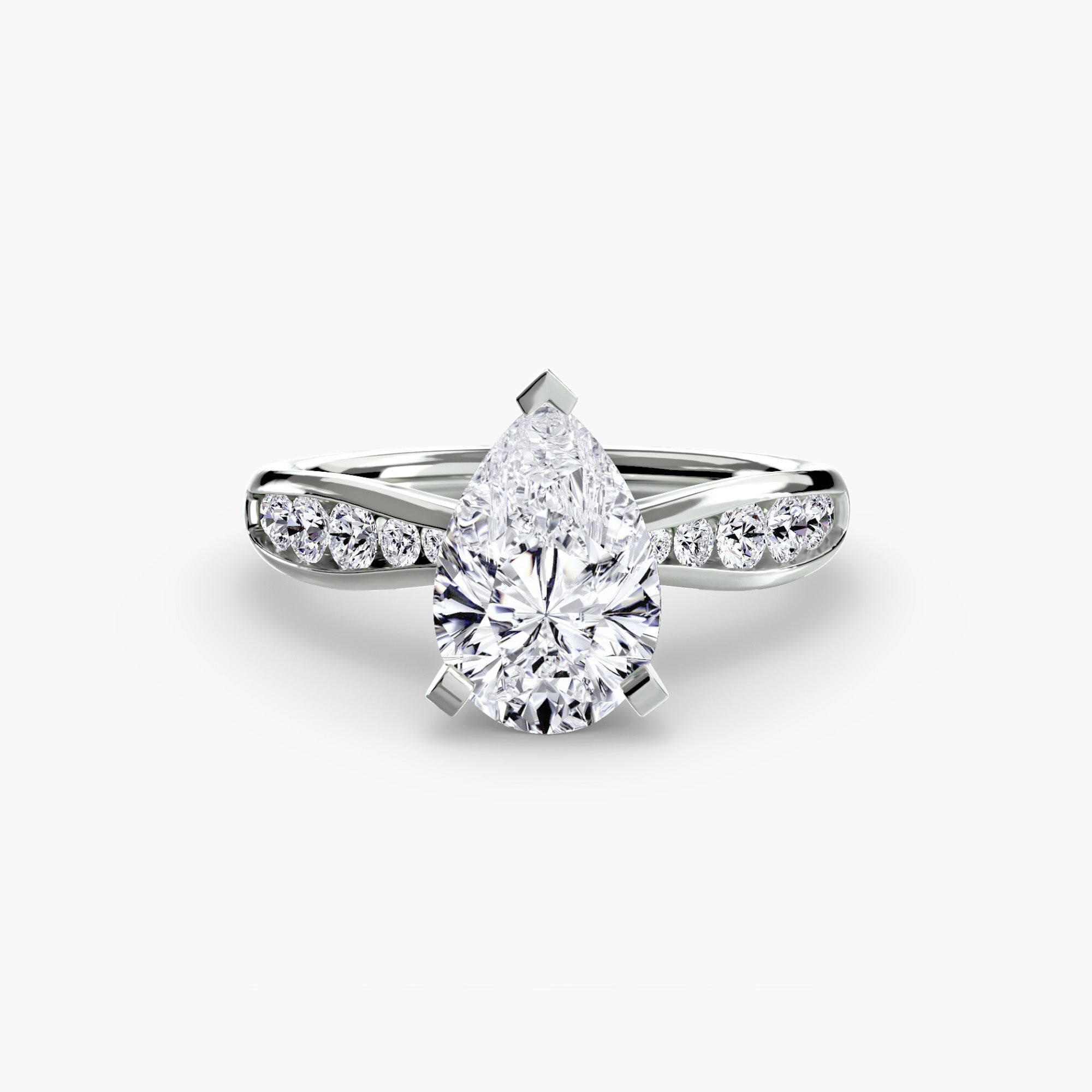 Solitaire with Pavé 3 EclectiCarat