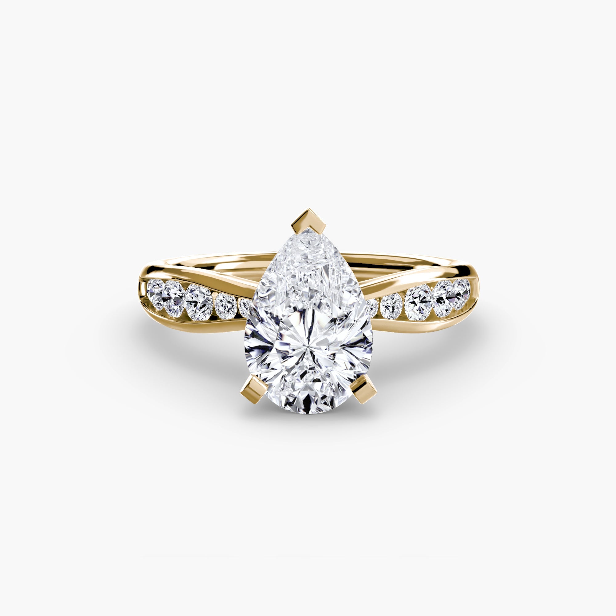 Solitaire with Pavé 3 EclectiCarat