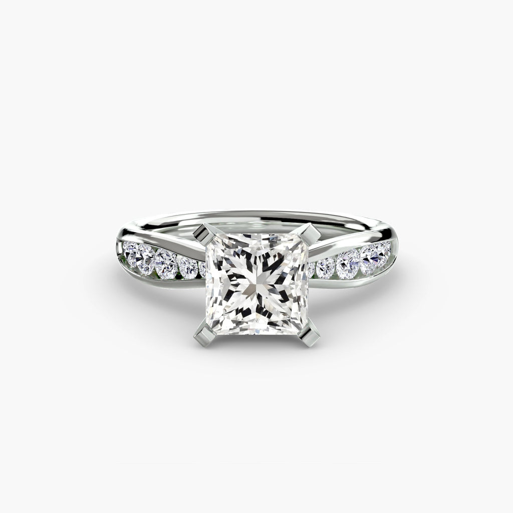 Solitaire with Pavé 3 EclectiCarat