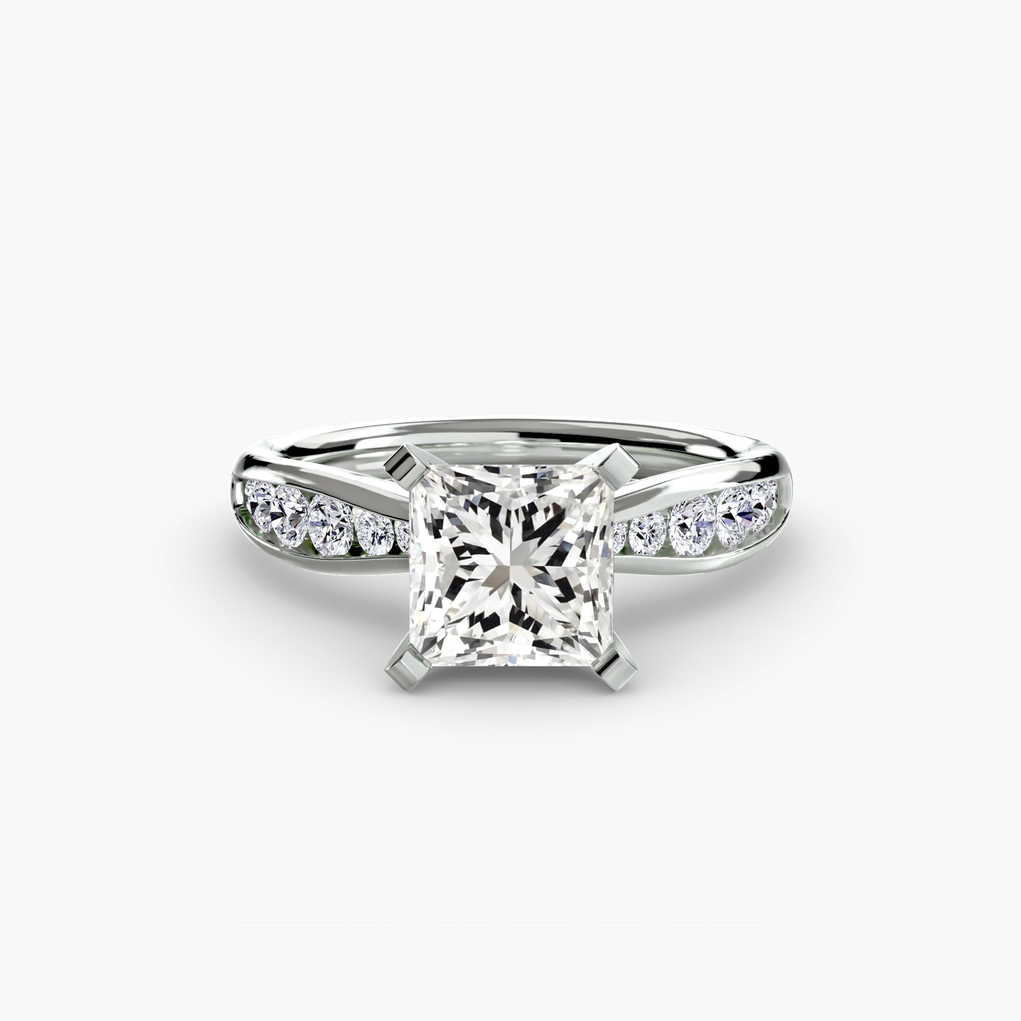Solitaire with Pavé 3 EclectiCarat