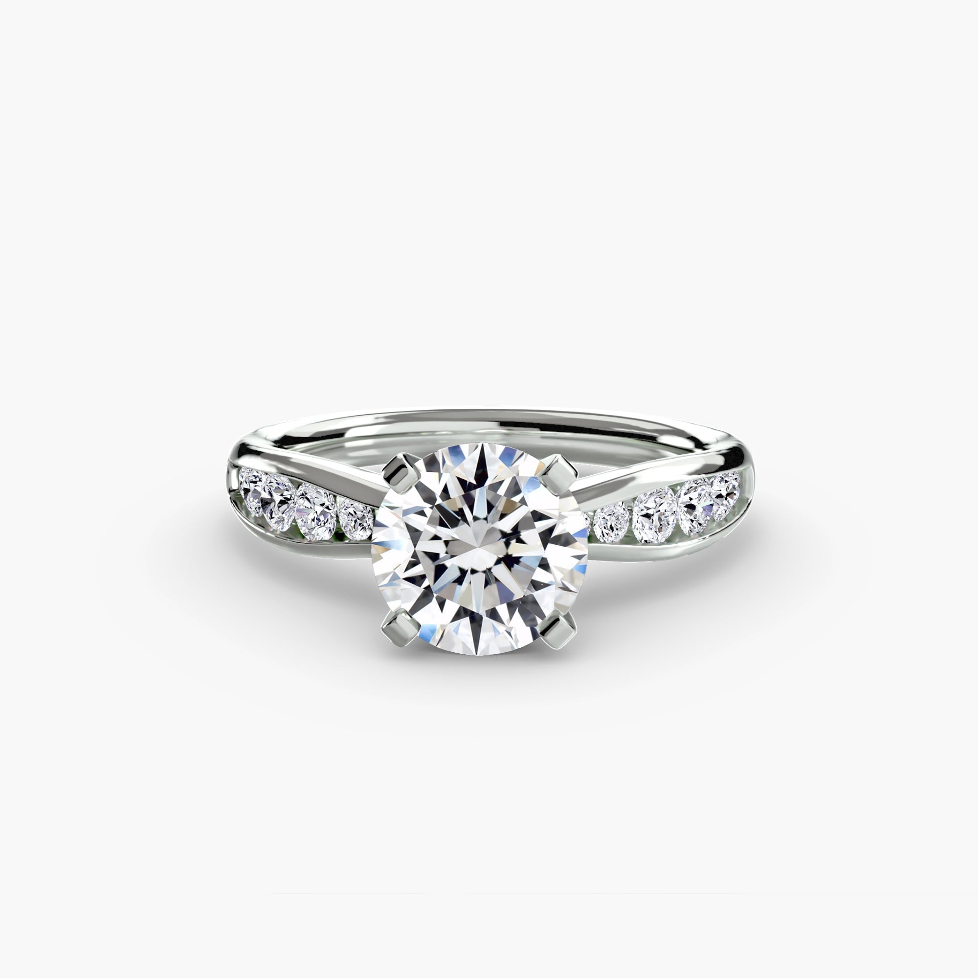 Solitaire with Pavé 3 EclectiCarat