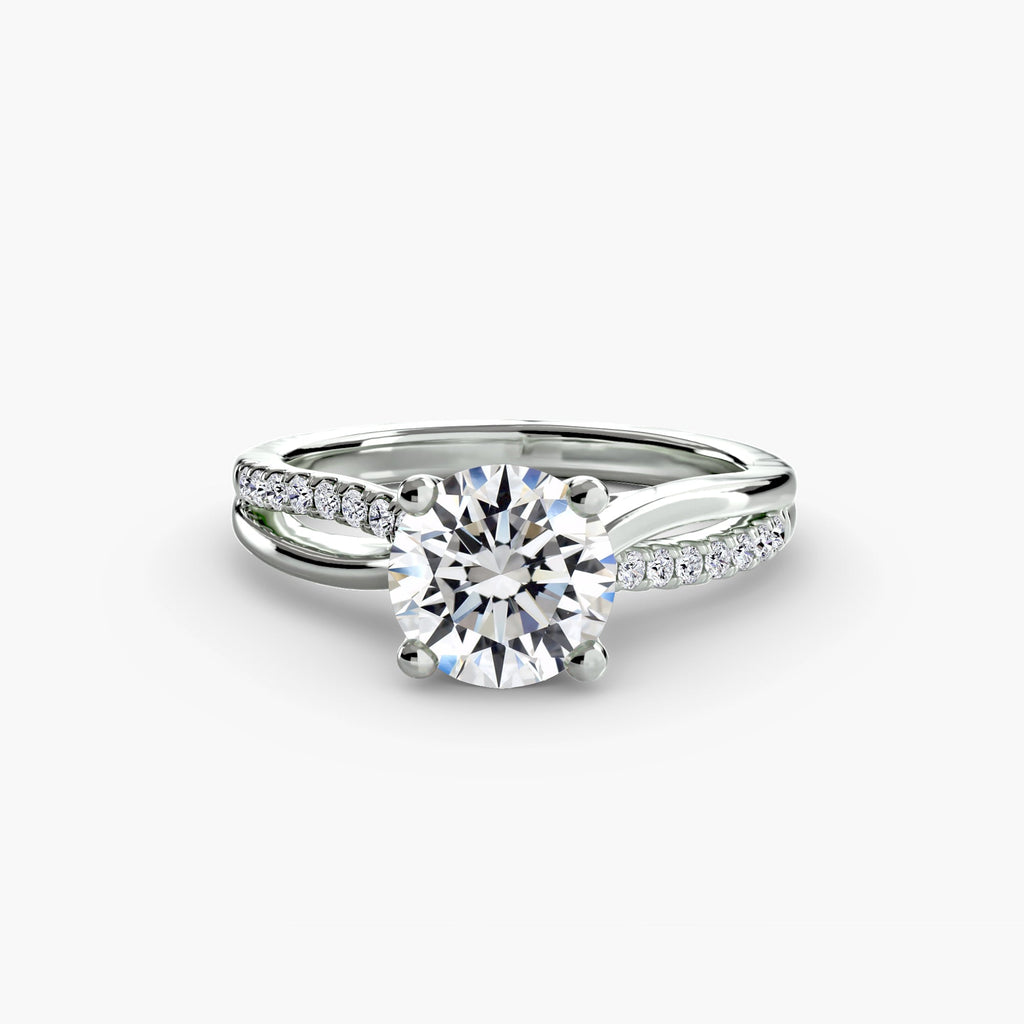 The Split Shank Pavé Solitaire EclectiCarat