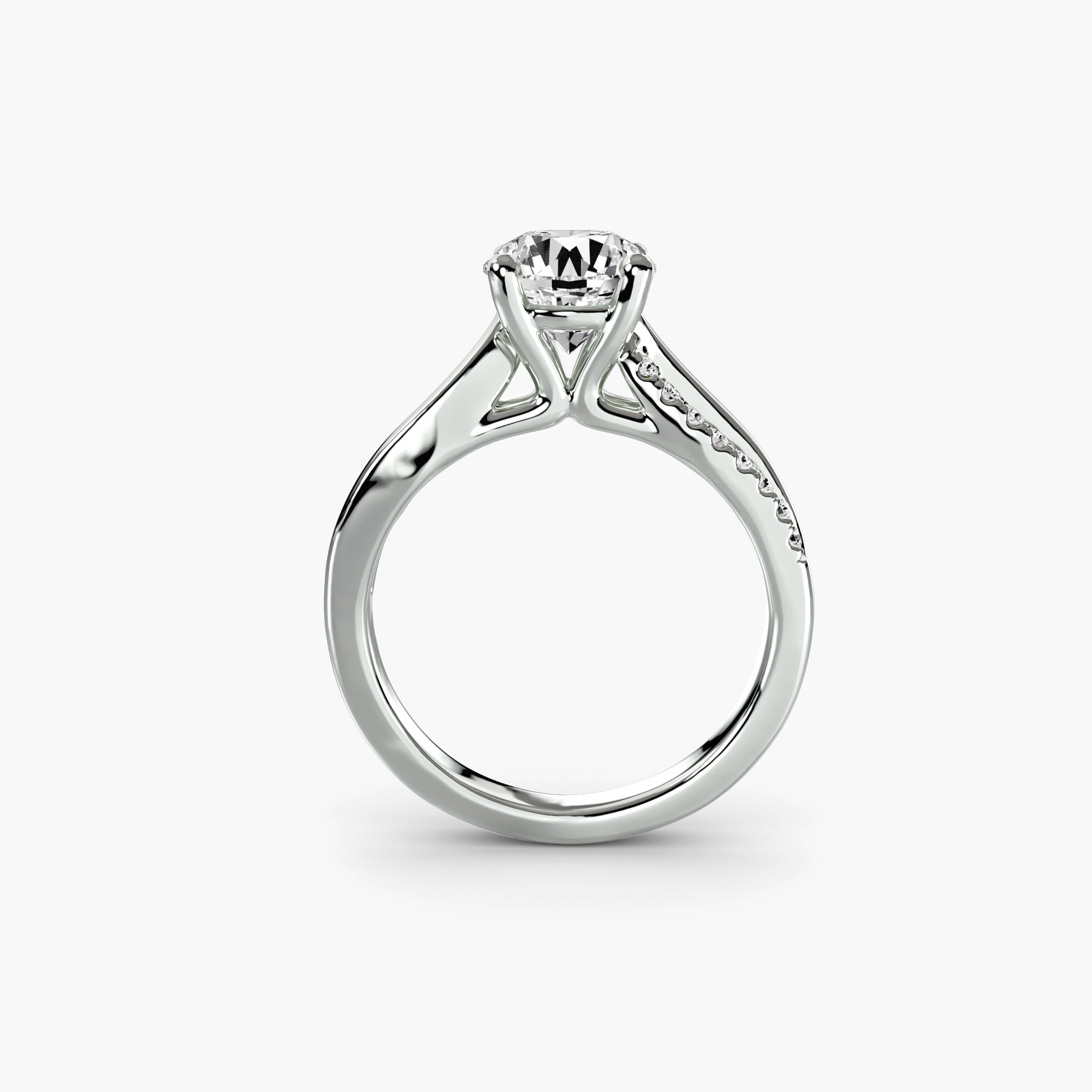 The Split Shank Pavé Solitaire EclectiCarat