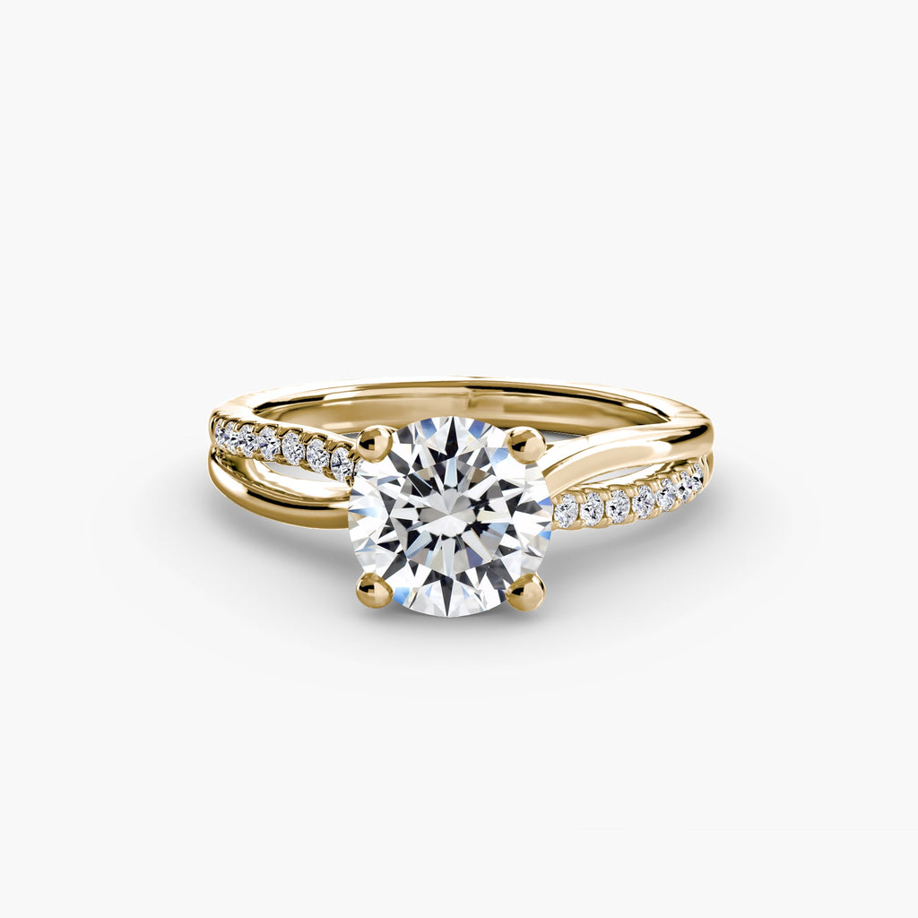 The Split Shank Pavé Solitaire EclectiCarat