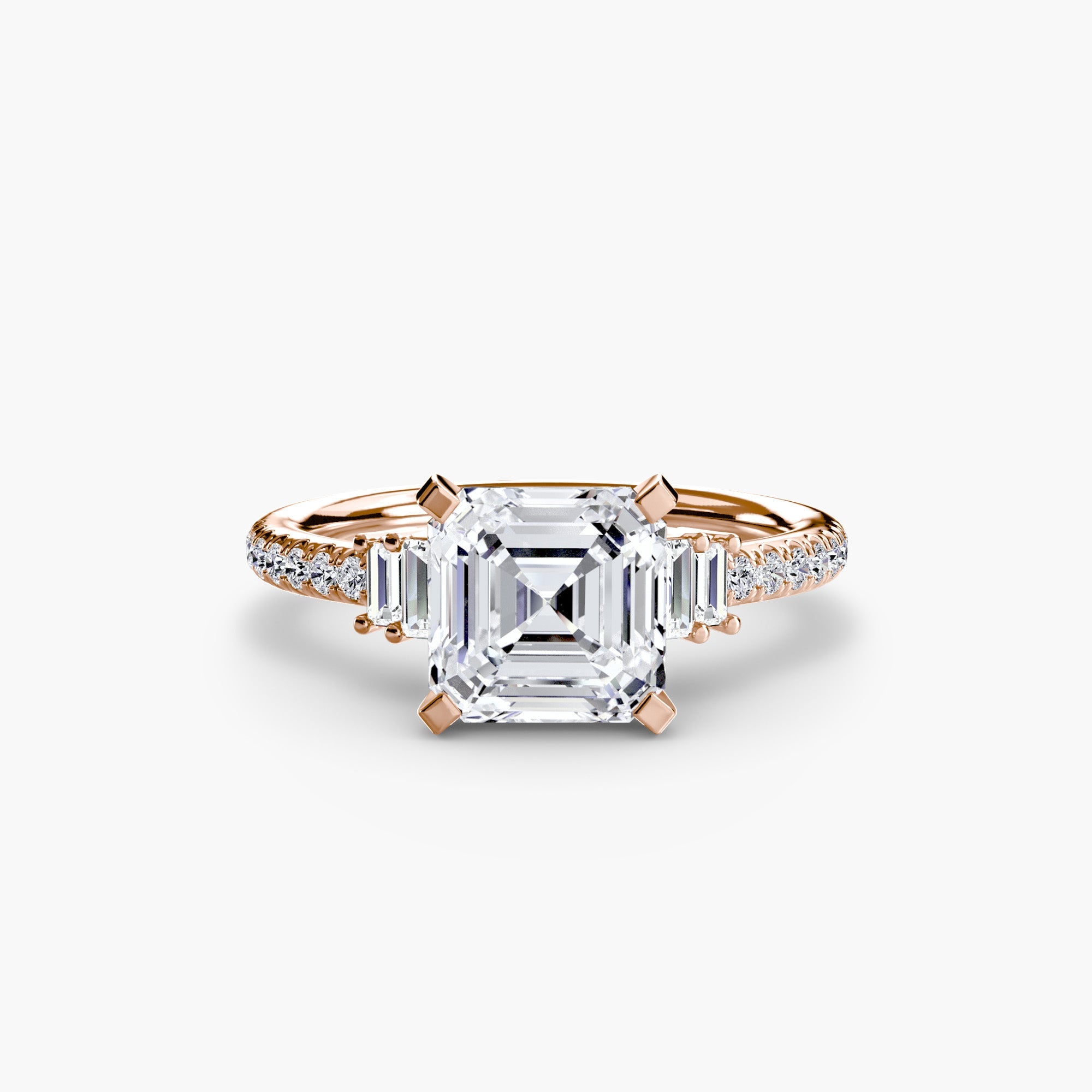 Solitaire with Pavé 4 EclectiCarat