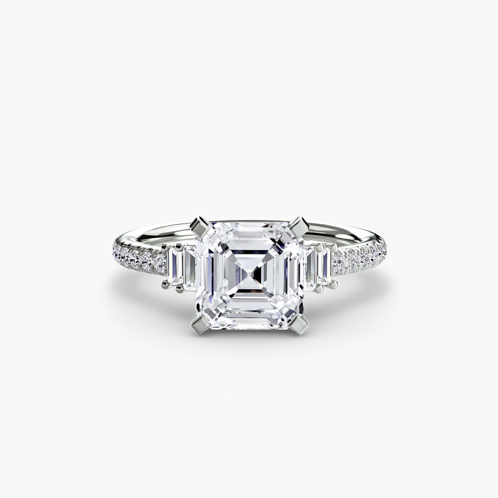 Solitaire with Pavé 4 EclectiCarat